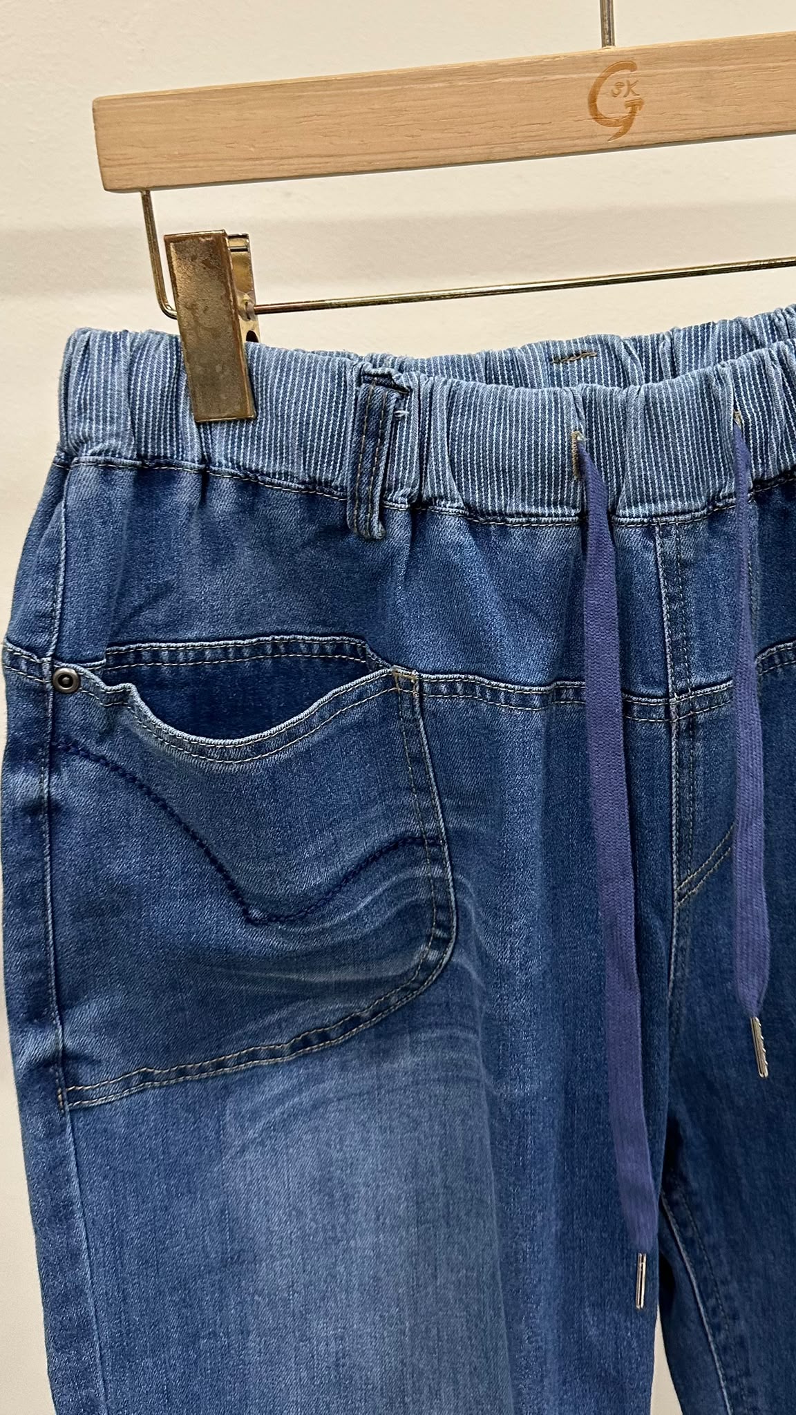 (D2455)Denim Pants