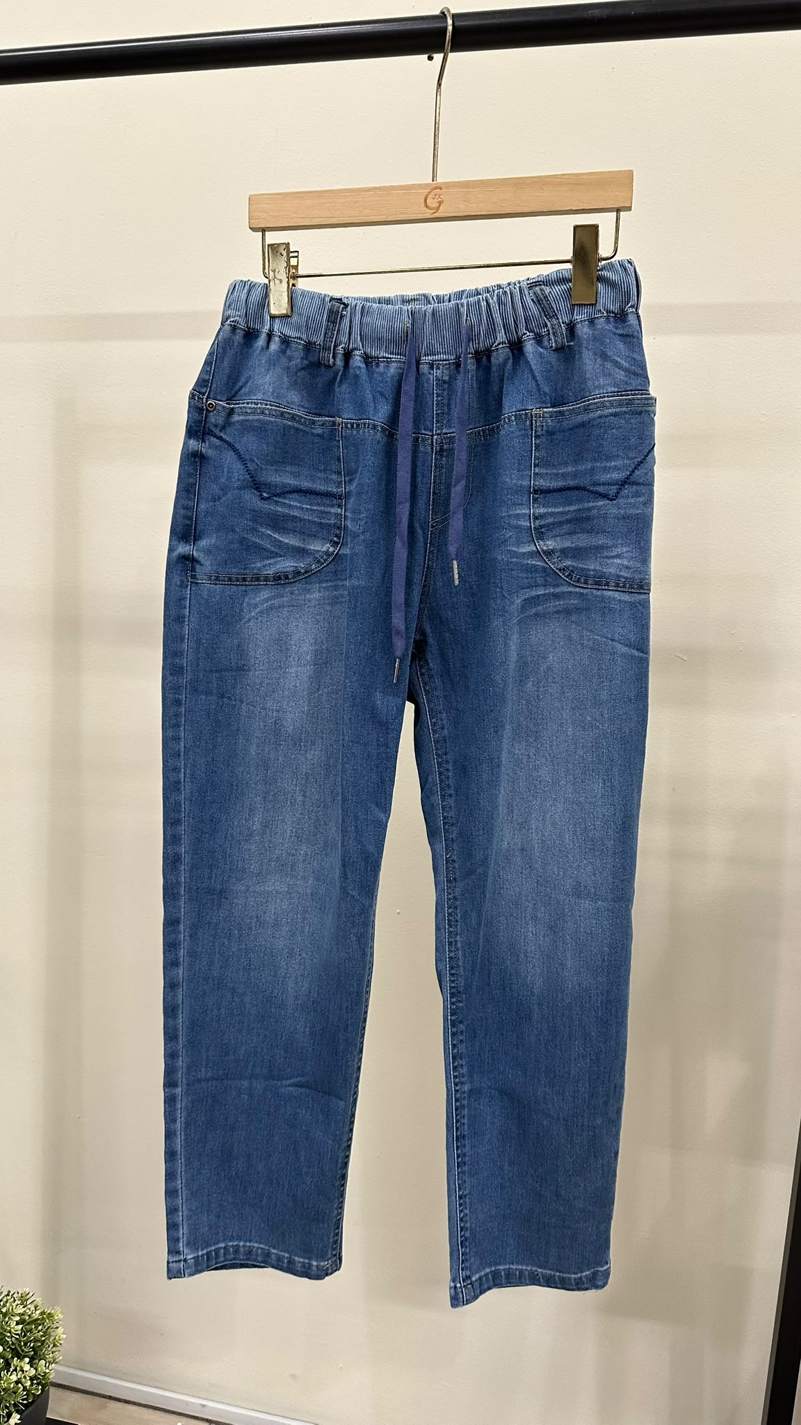 (D2455)Denim Pants