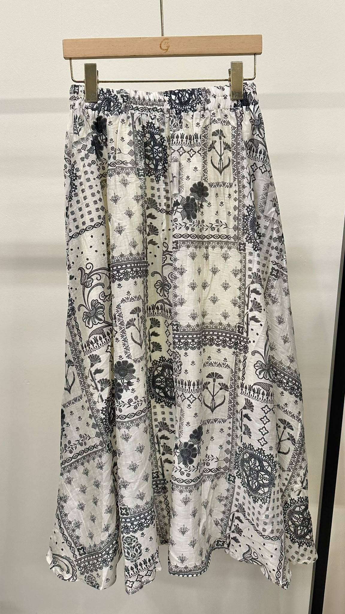 (D2457)Pattern Skirt