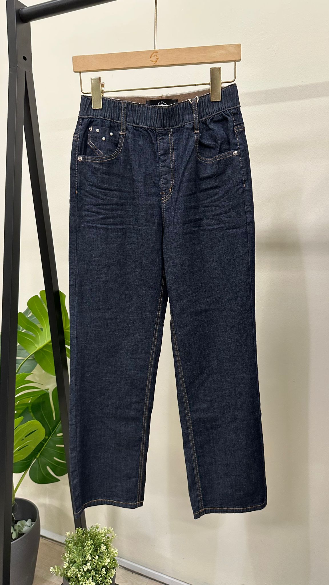 (D2481)Denim Pants