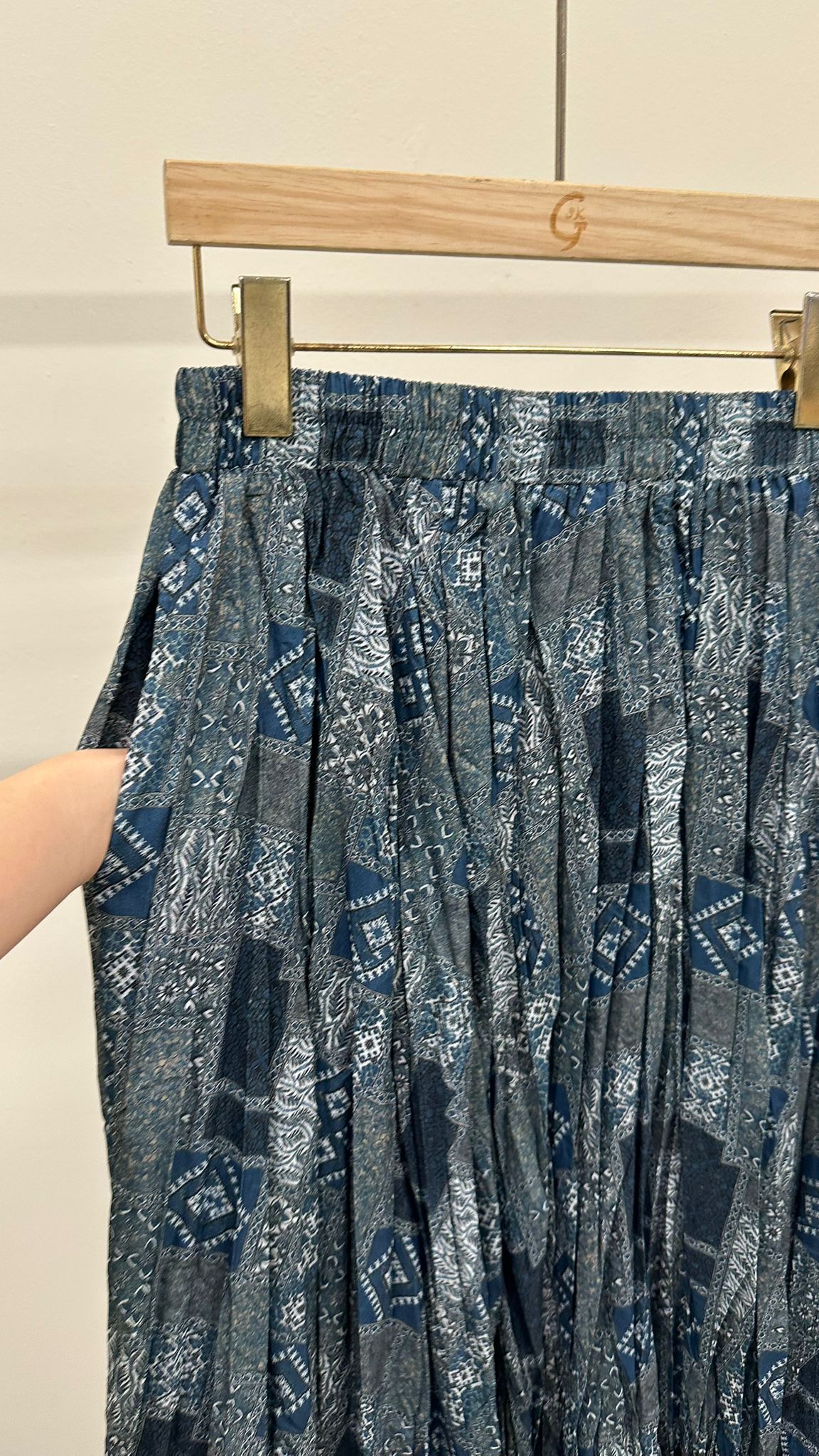 (D2485)Pattern Skirt