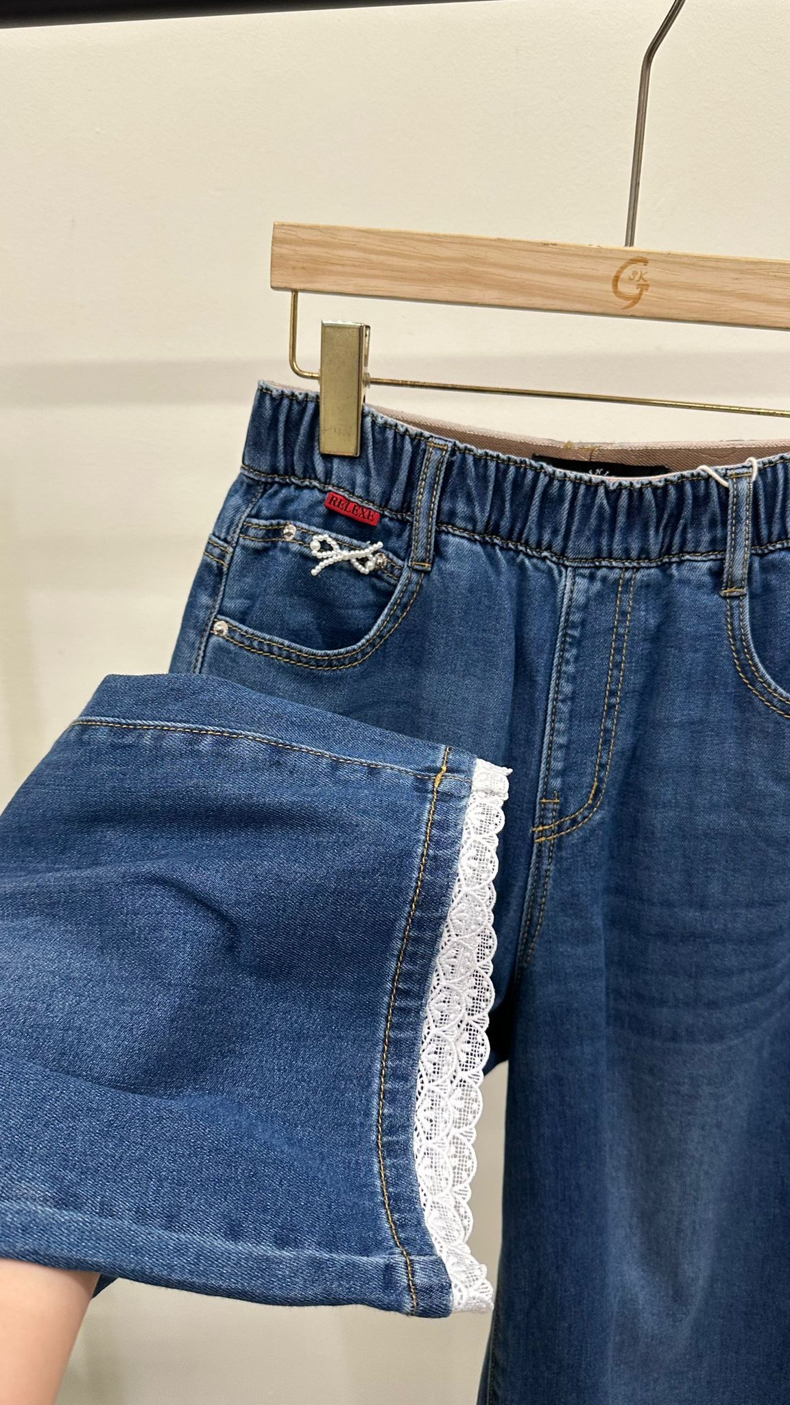 (D2486)Denim Pants