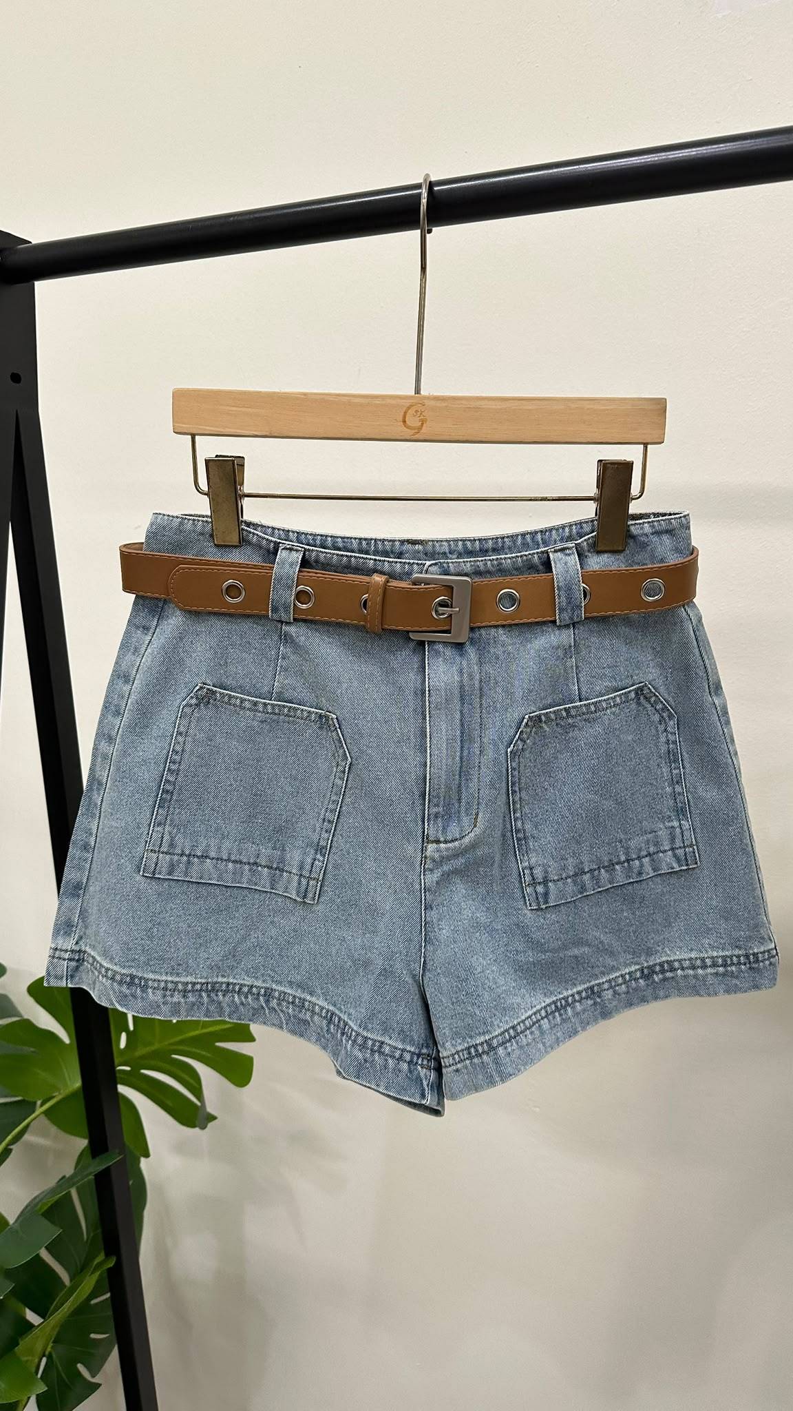 (D2489)Denim Shorts