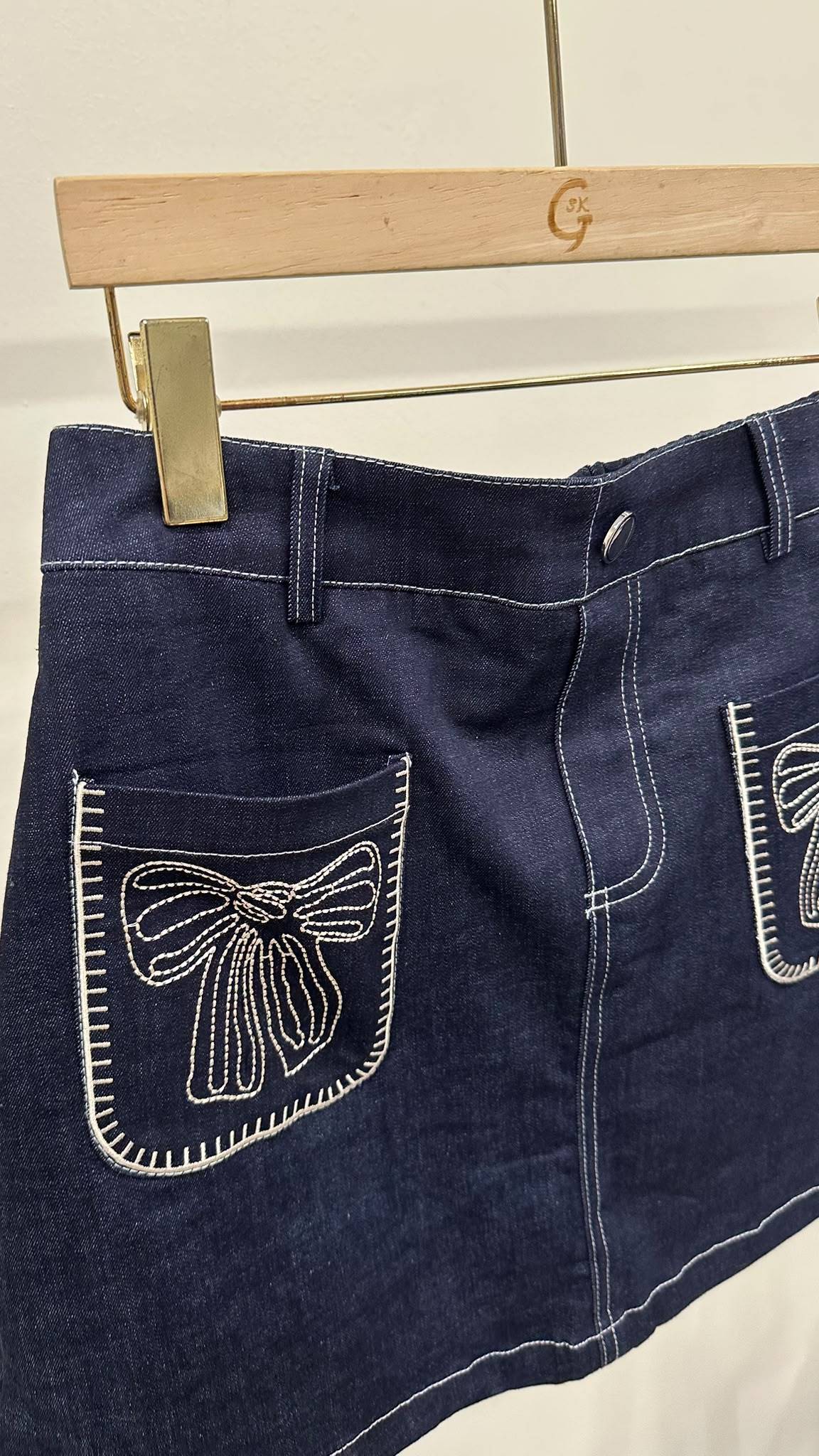 (D2503)Denim Skirt