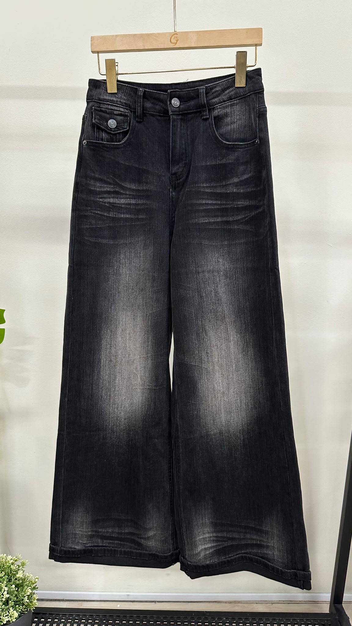 (D2508)Denim Pants