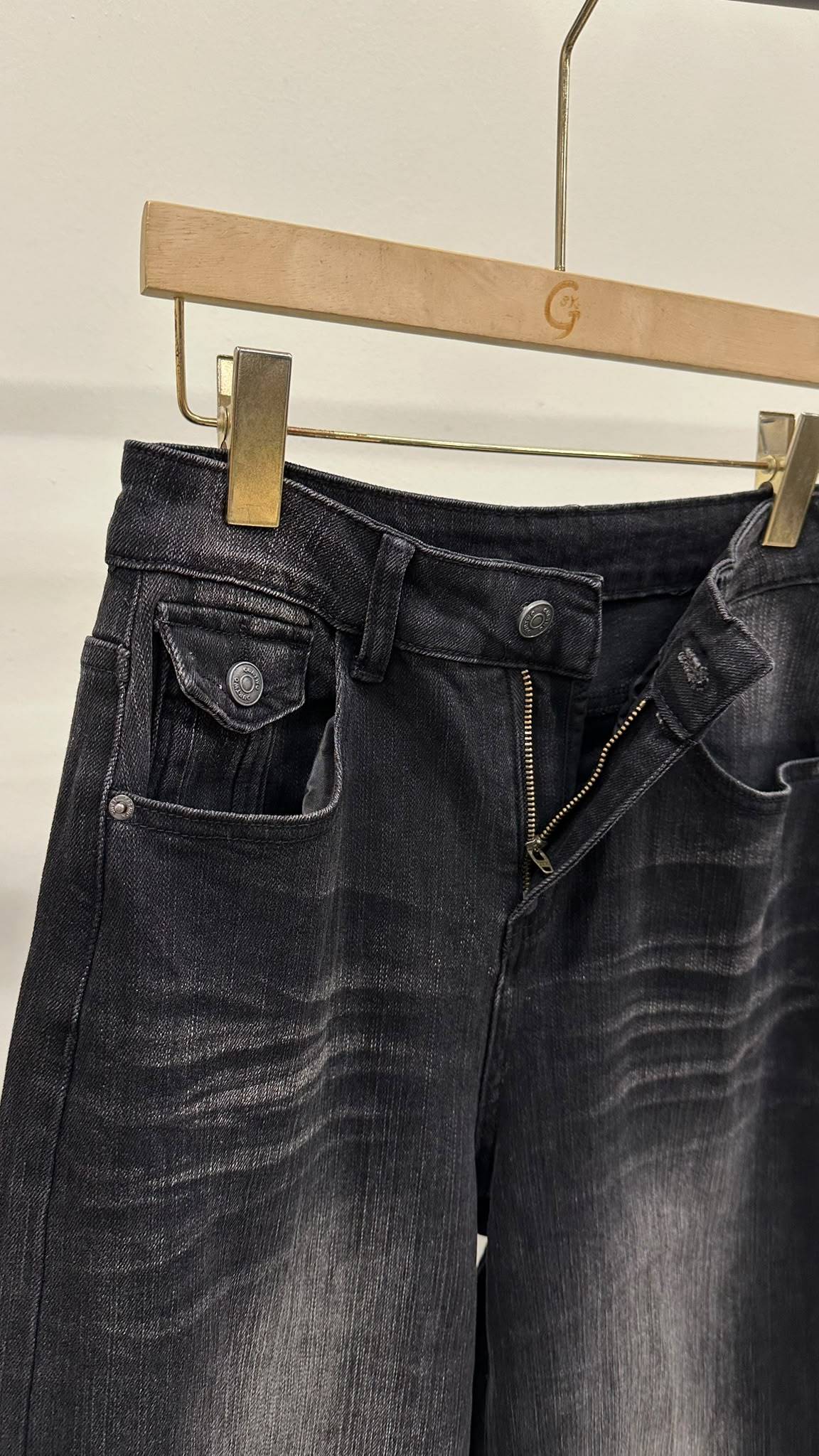 (D2508)Denim Pants