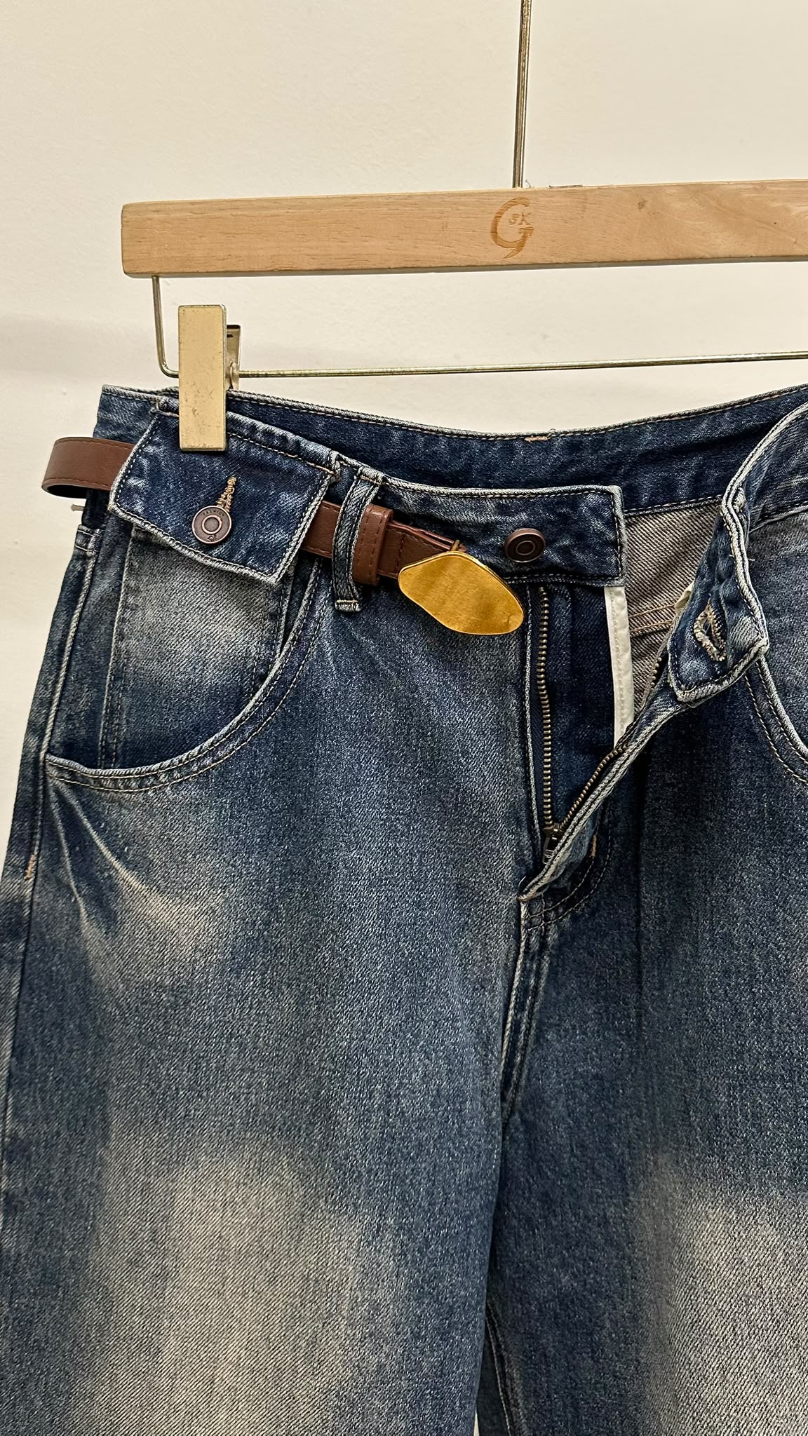 (D2512)Denim Pants