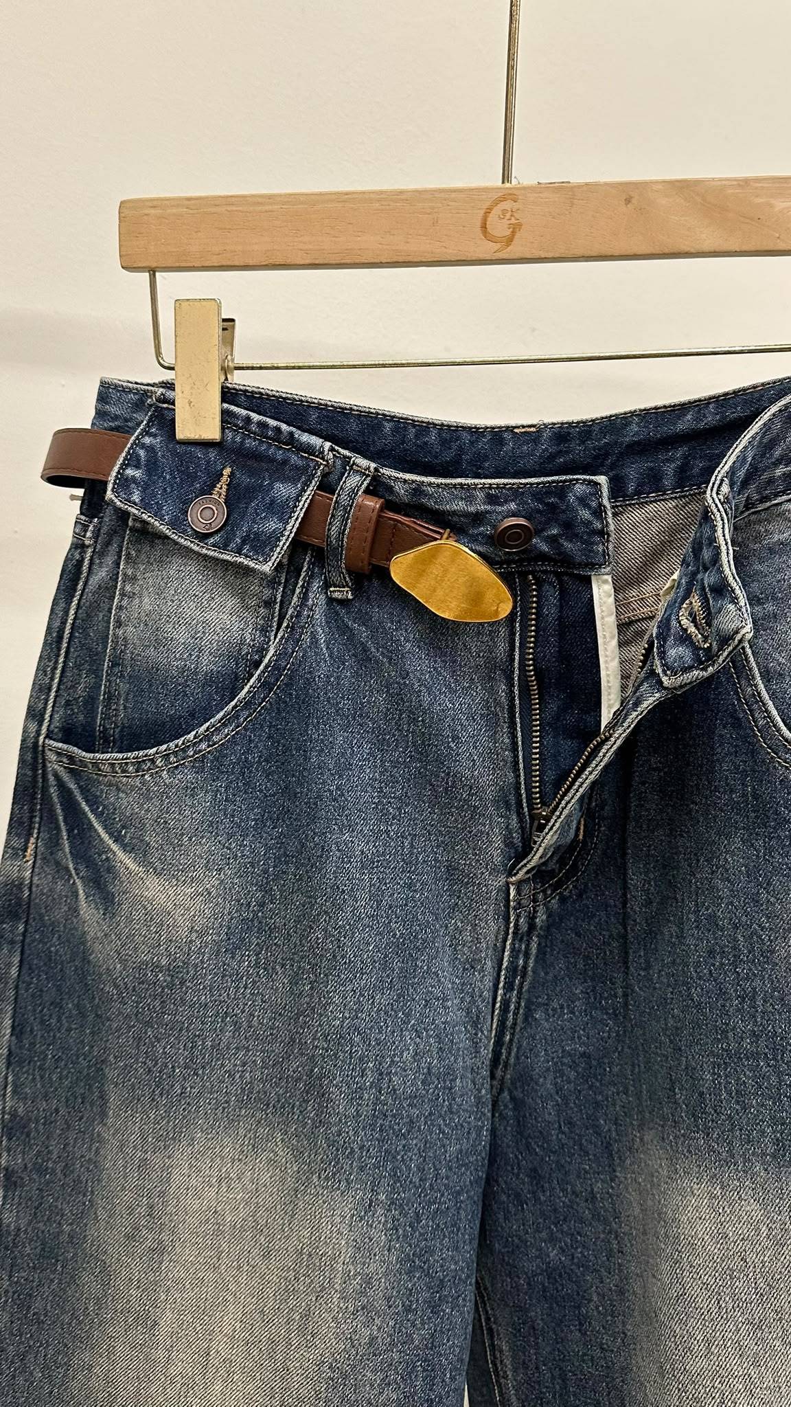 (D2512)Denim Pants