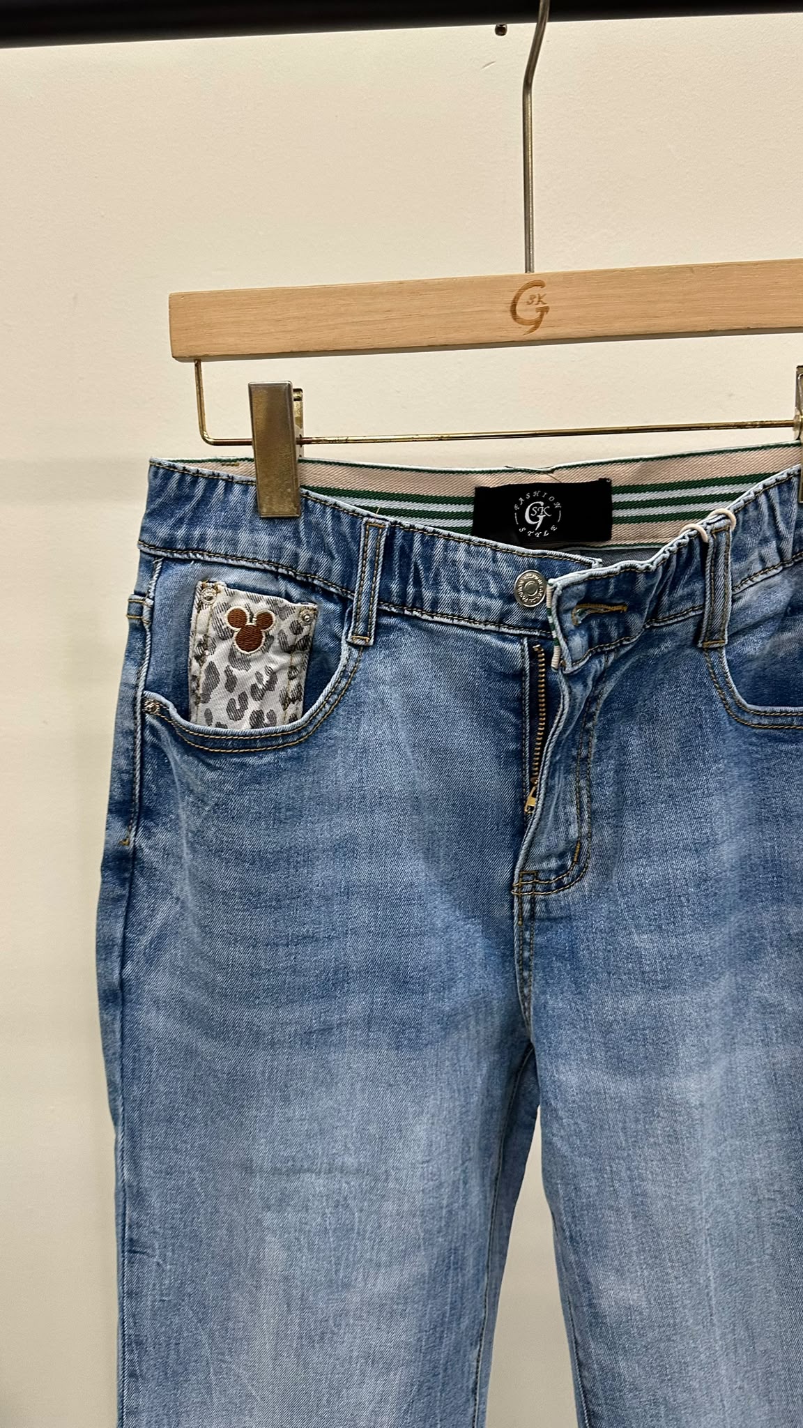 (D2519)Denim Pants