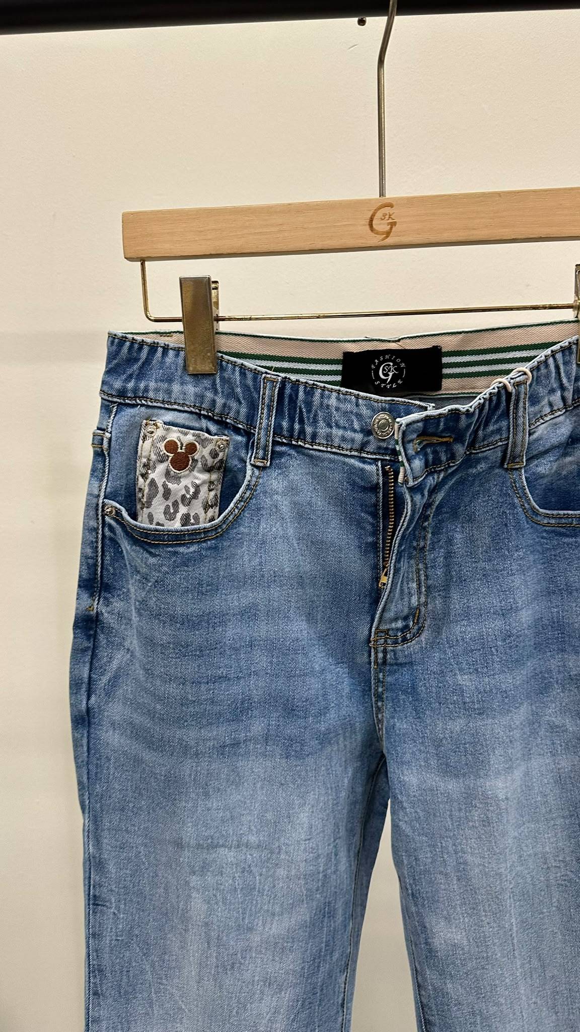 (D2519)Denim Pants