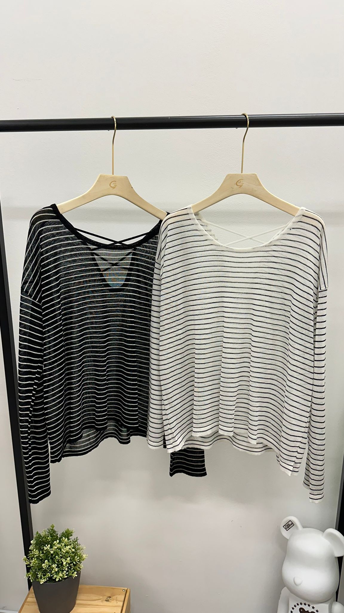 (D3245)Striped Top