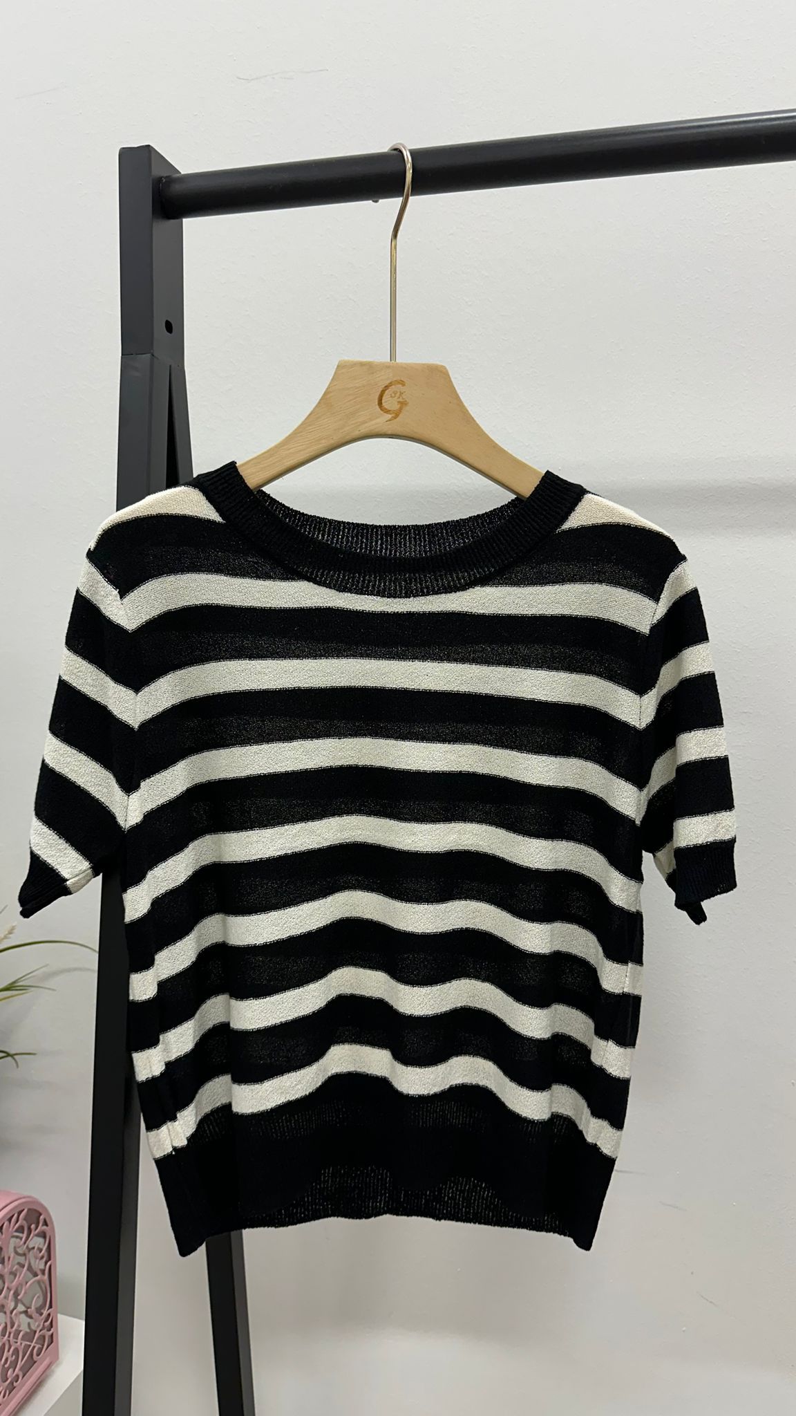 (D3246)Striped Top