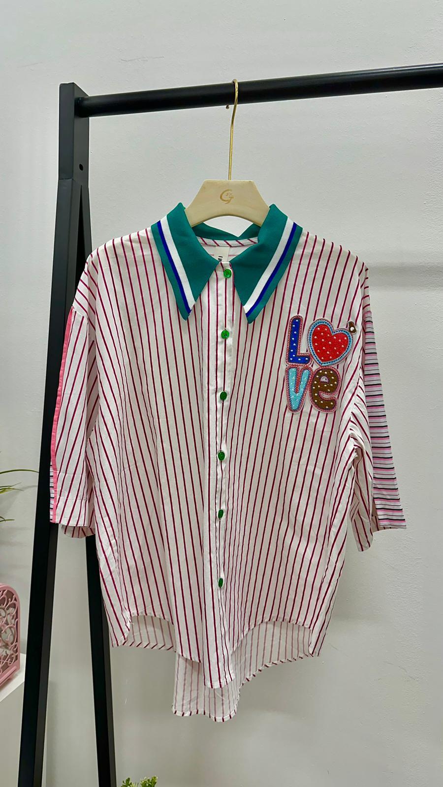 (D3255)Striped Top