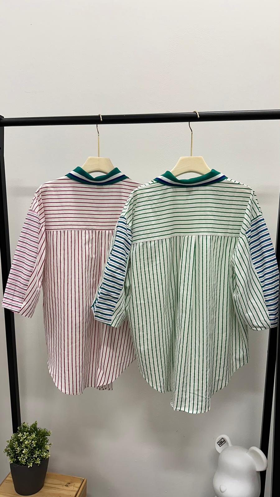 (D3255)Striped Top