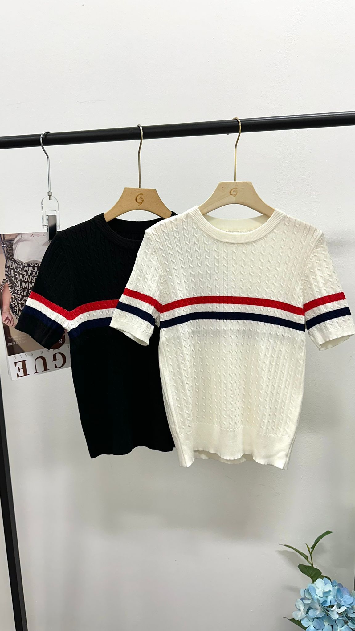 (D3364)Knitted Top