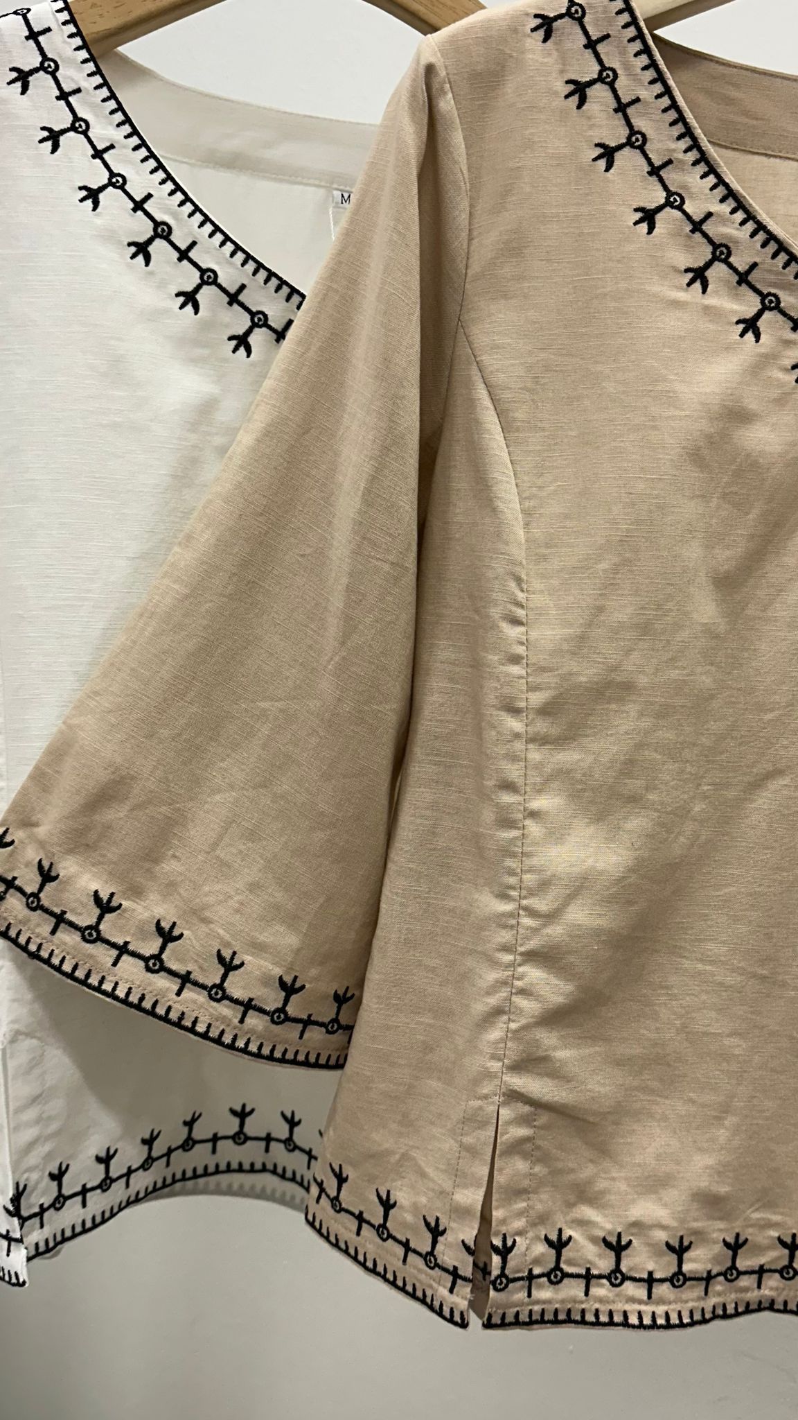 (D3431)Linen Top
