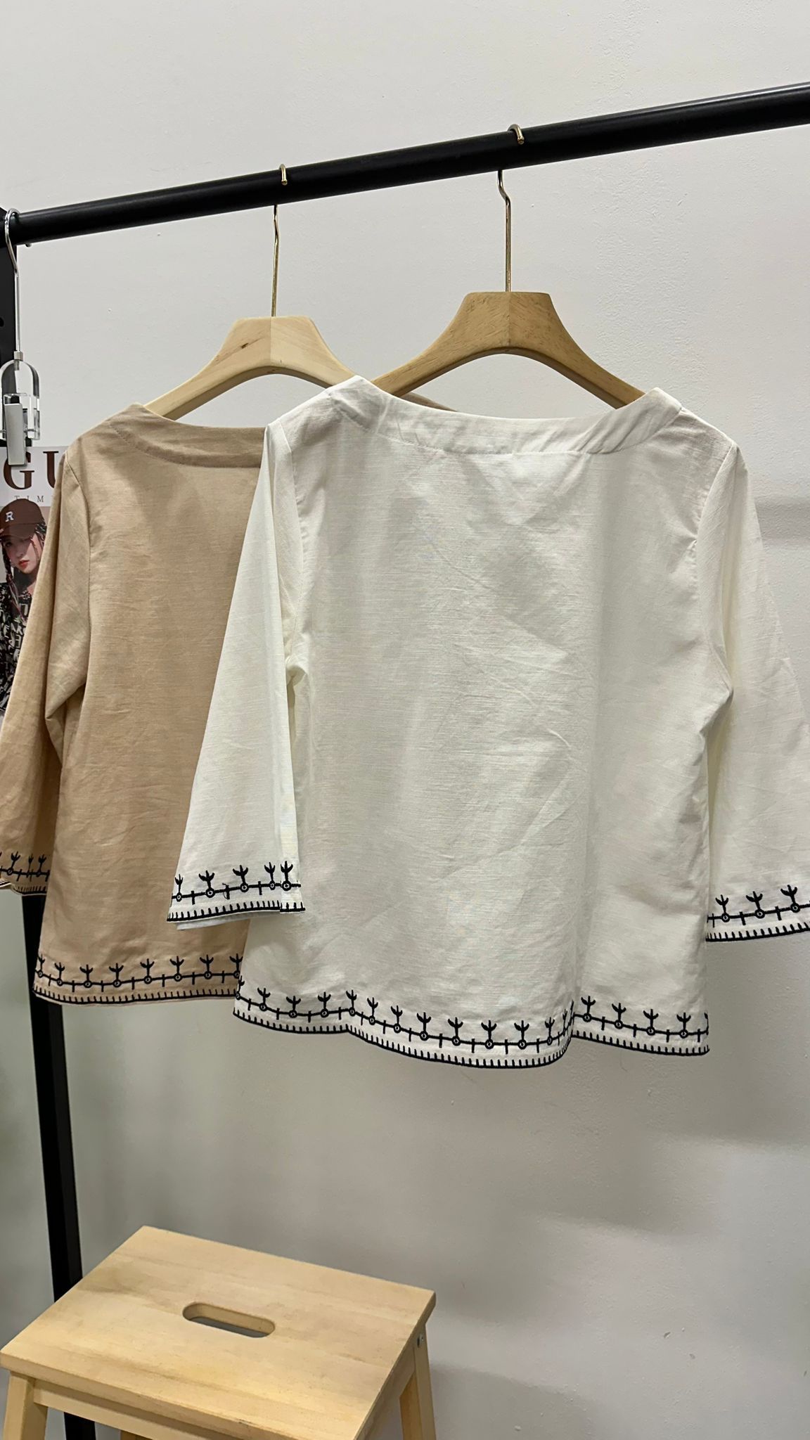 (D3431)Linen Top