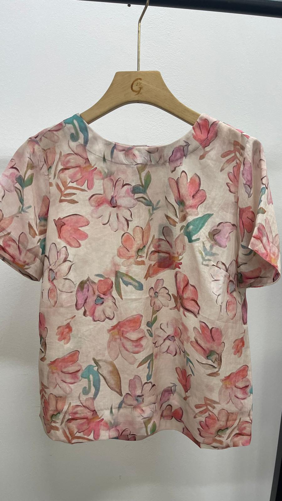 (D3508)Linen Top
