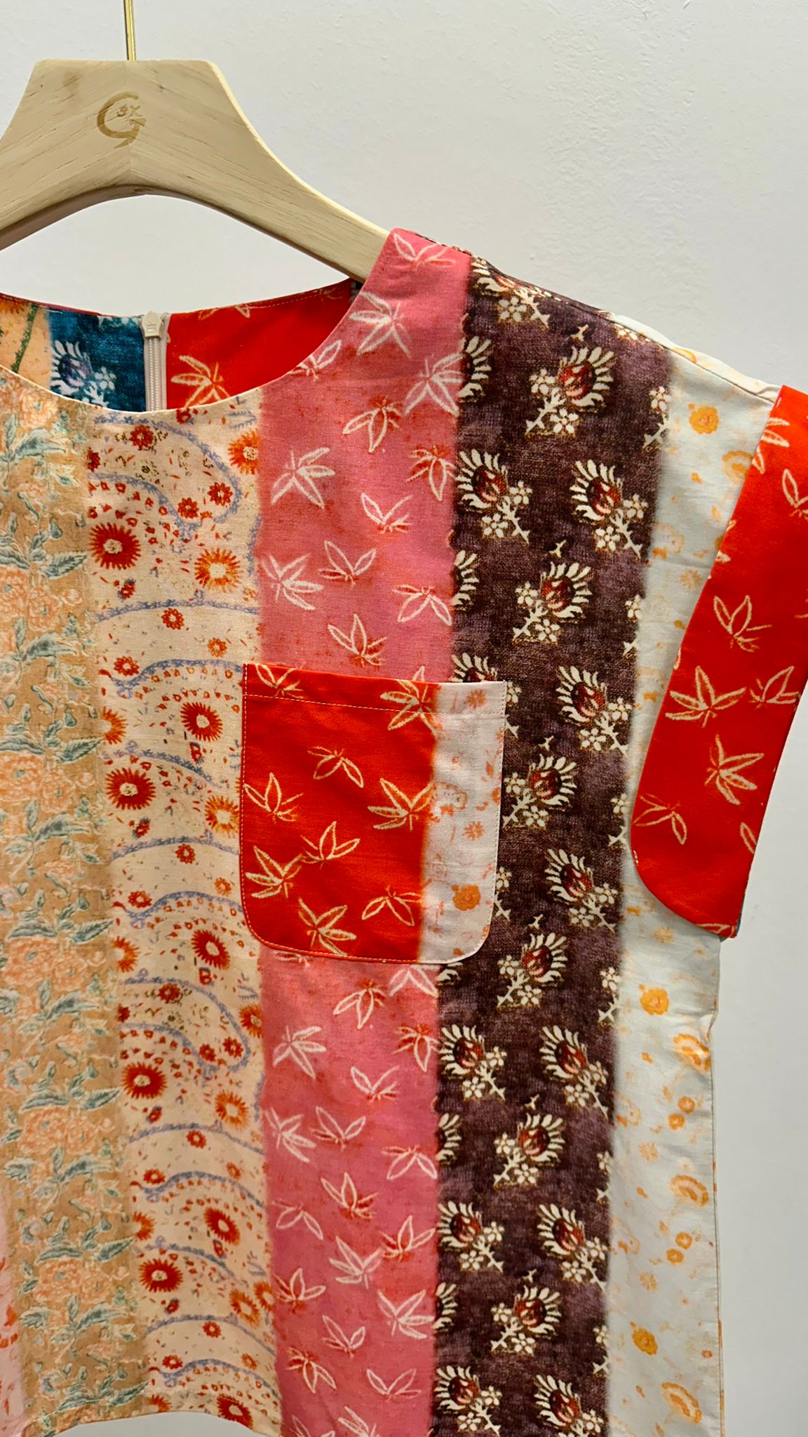 (D3537)Pattern Top