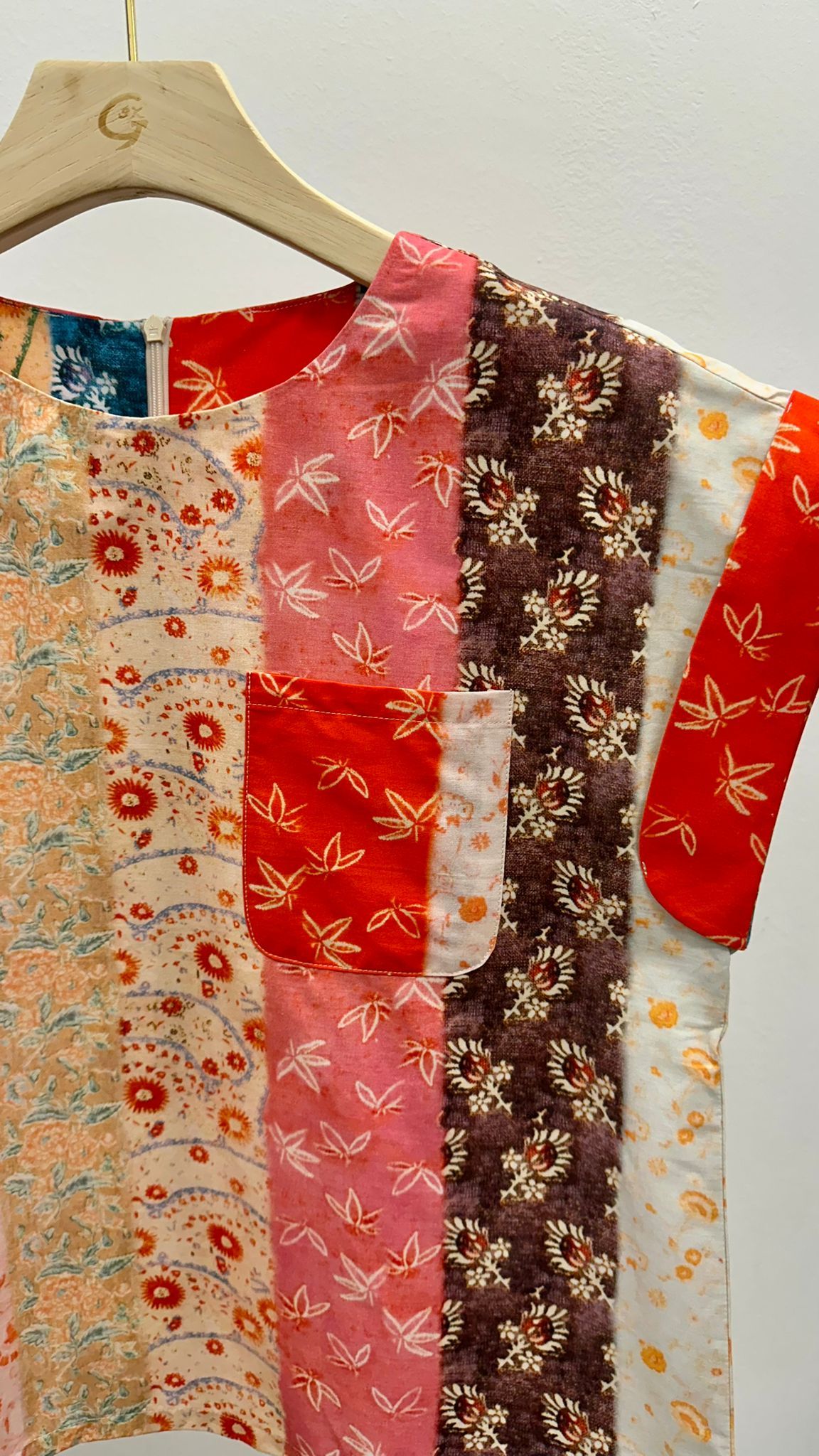 (D3537)Pattern Top