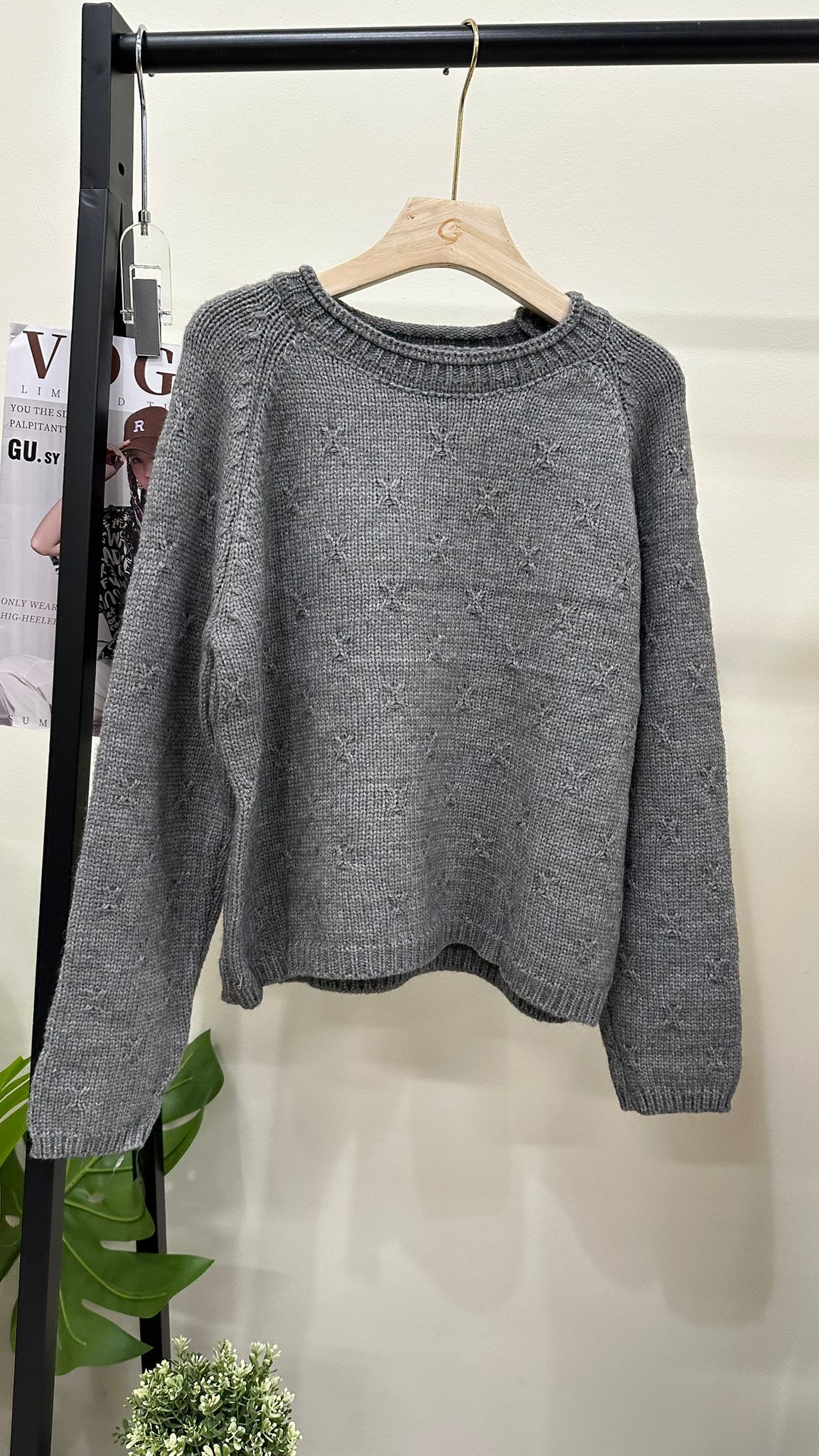 (D3586)Knitted Top