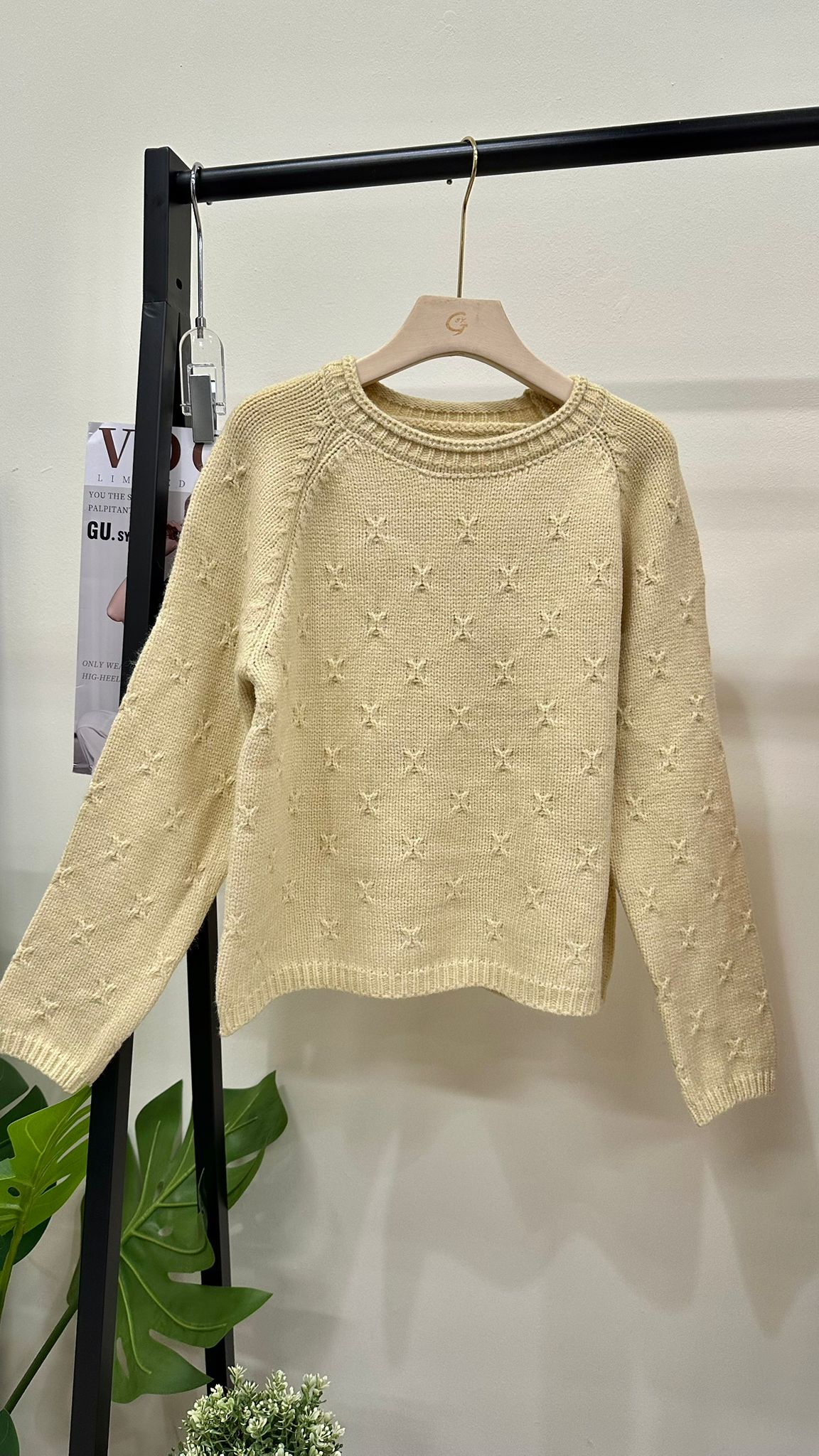 (D3586)Knitted Top