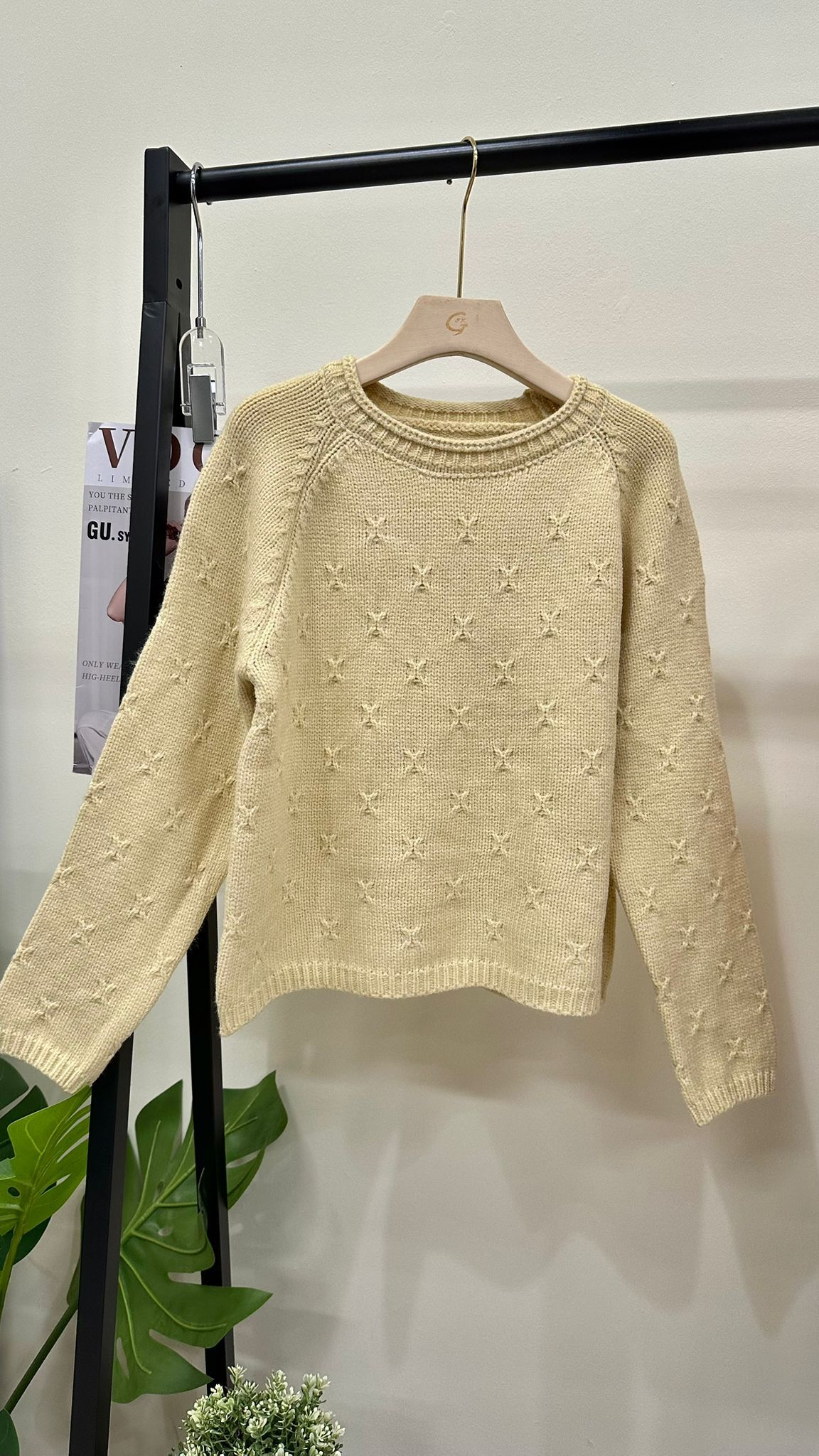 (D3586)Knitted Top