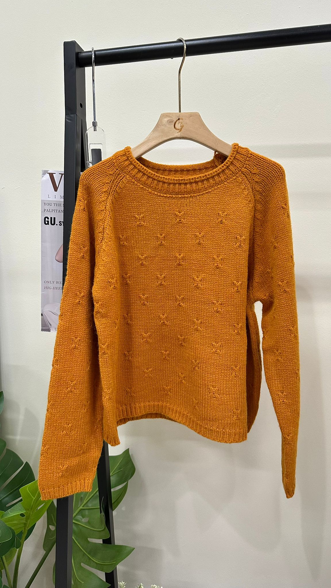 (D3586)Knitted Top