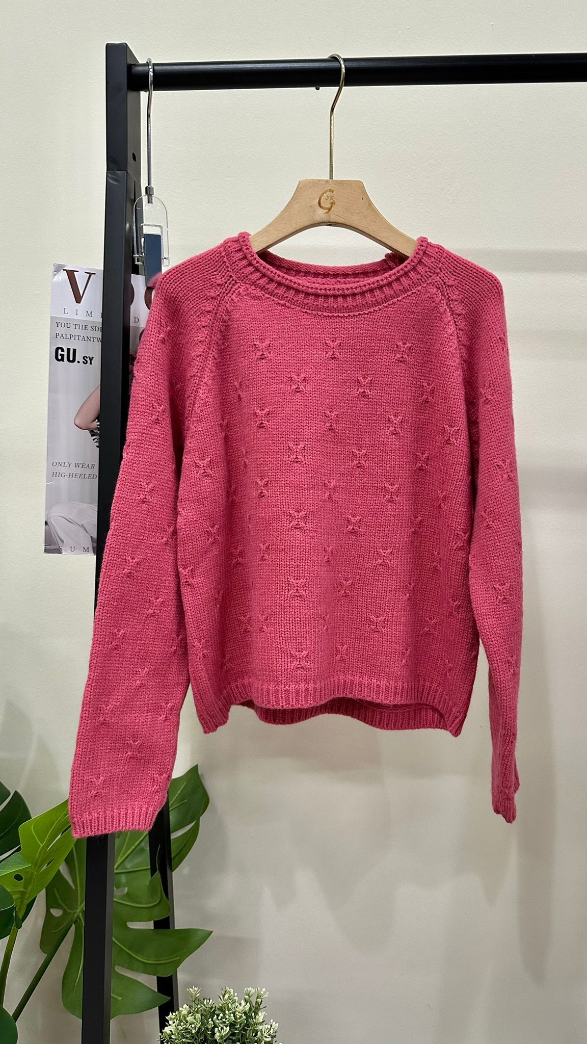 (D3586)Knitted Top
