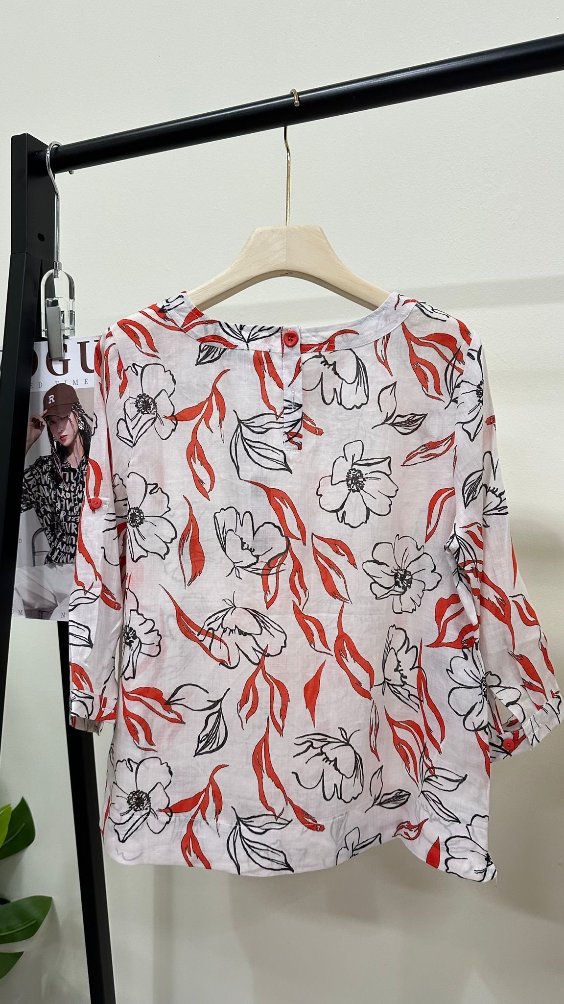 (D3623)Linen Top