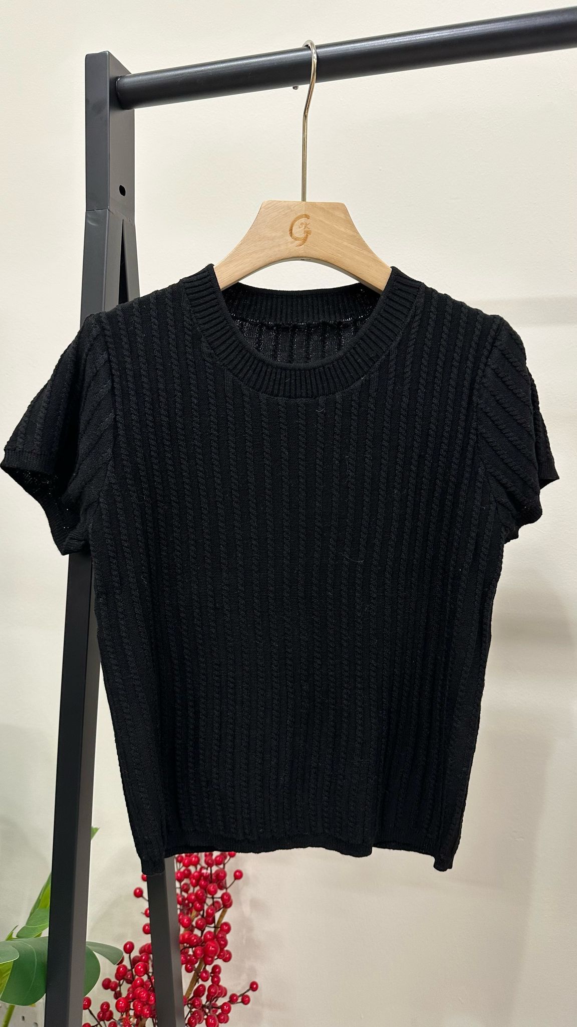 (D3667)Knitted Top