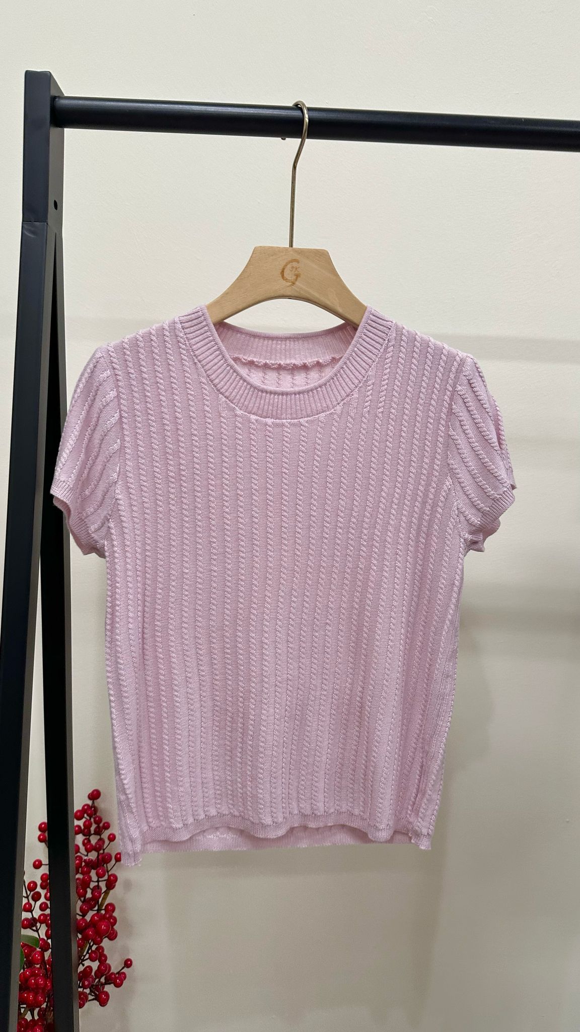 (D3667)Knitted Top