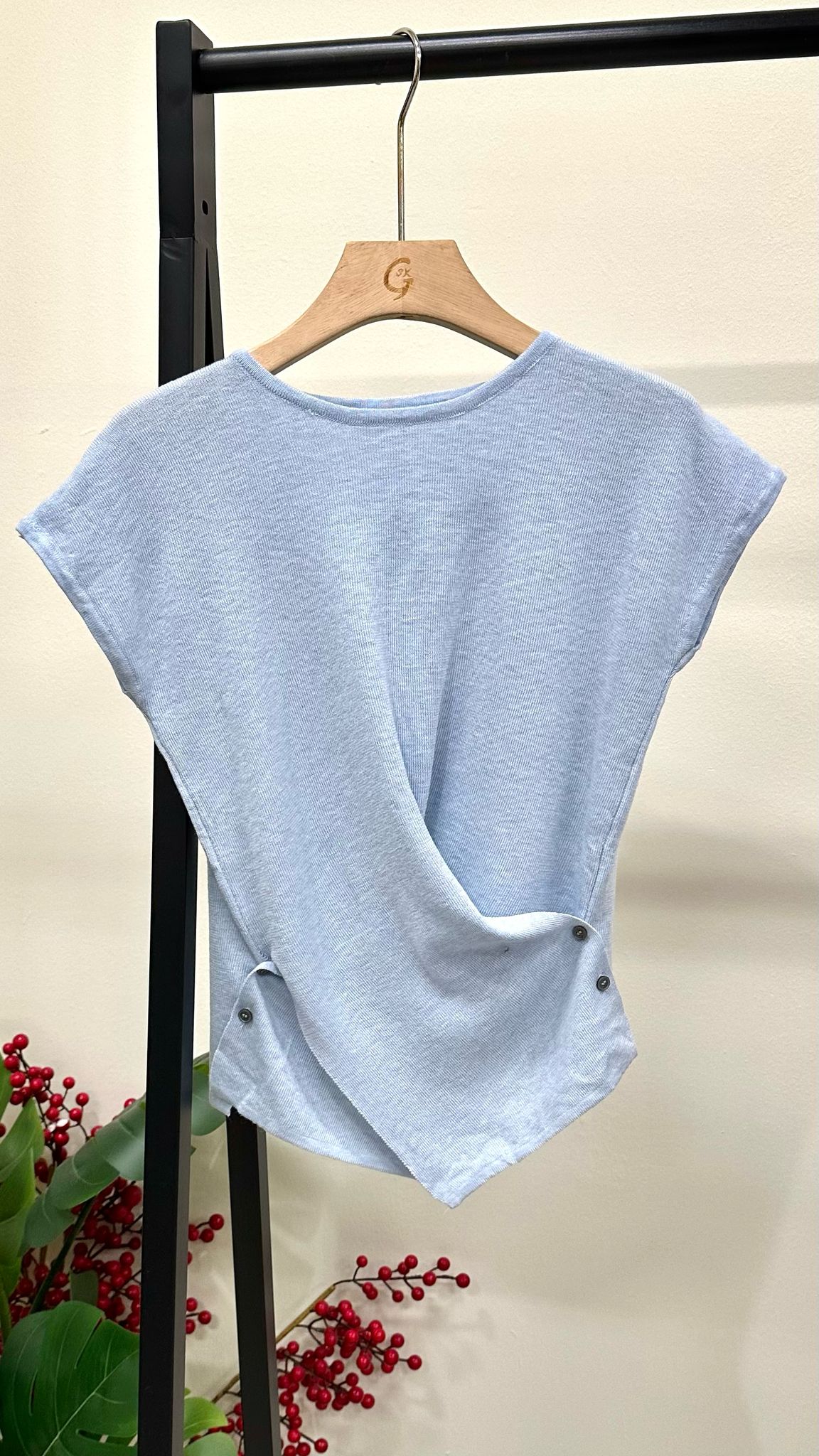 (D3727)Knitted Top