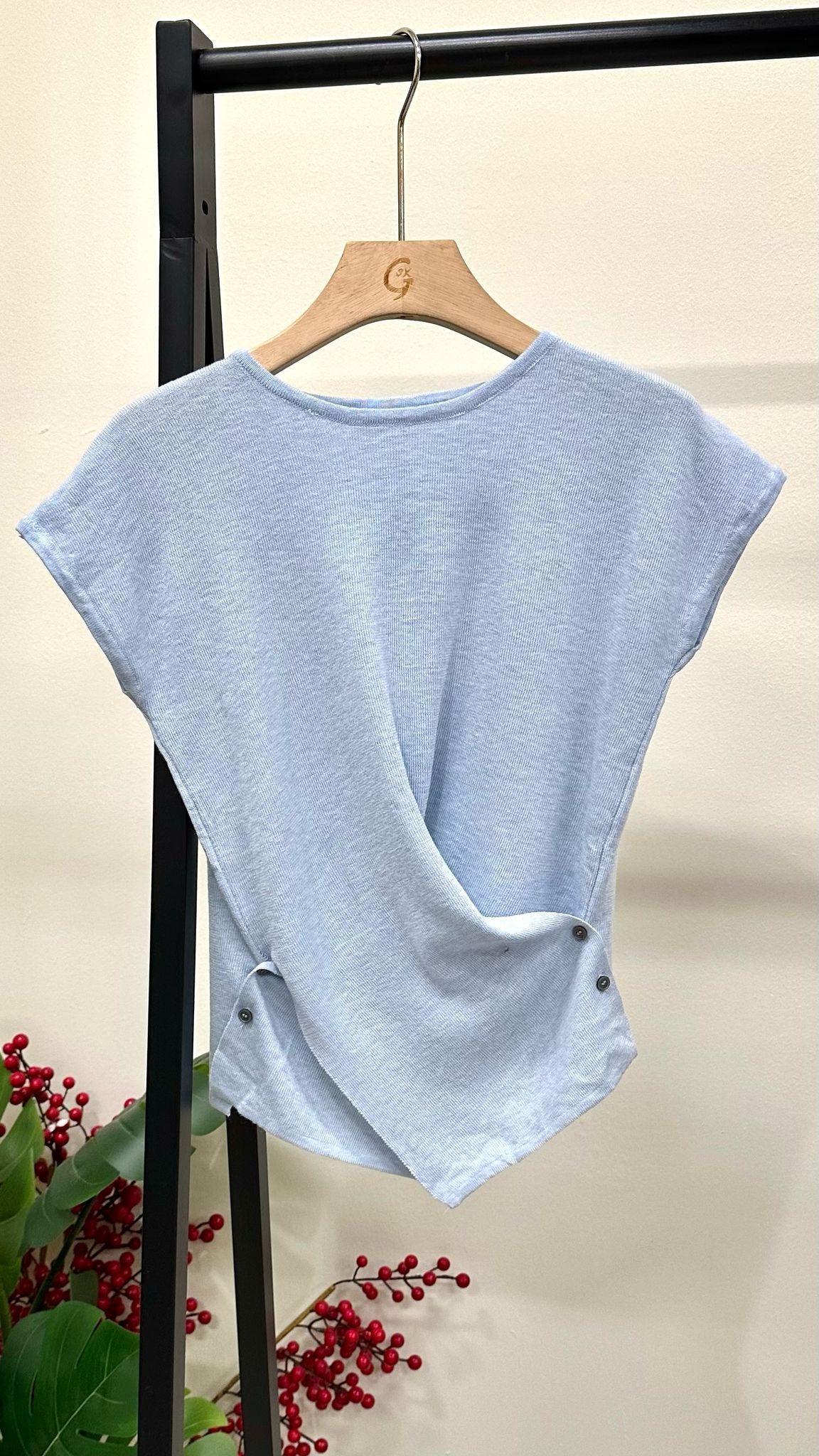 (D3727)Knitted Top