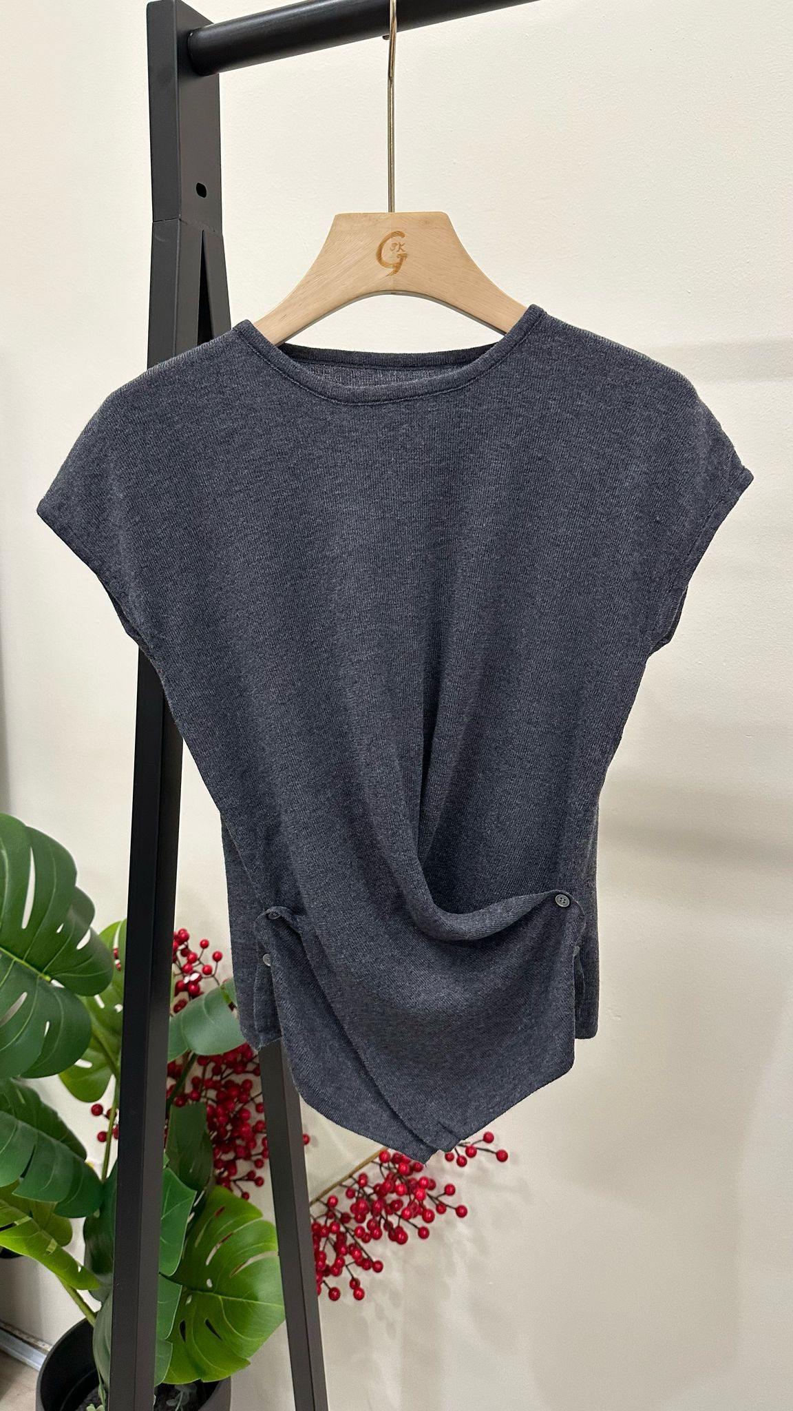 (D3727)Knitted Top