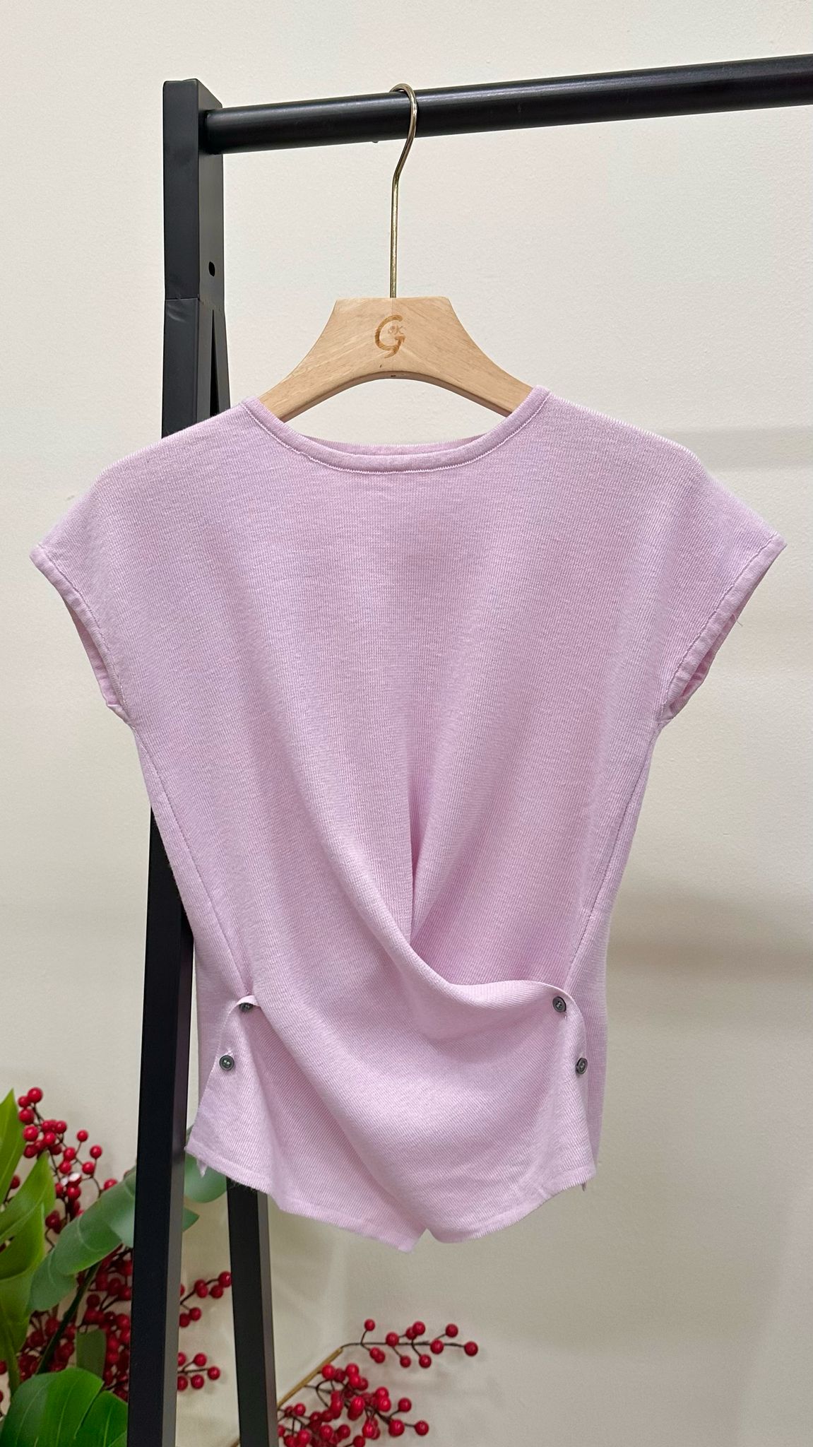 (D3727)Knitted Top