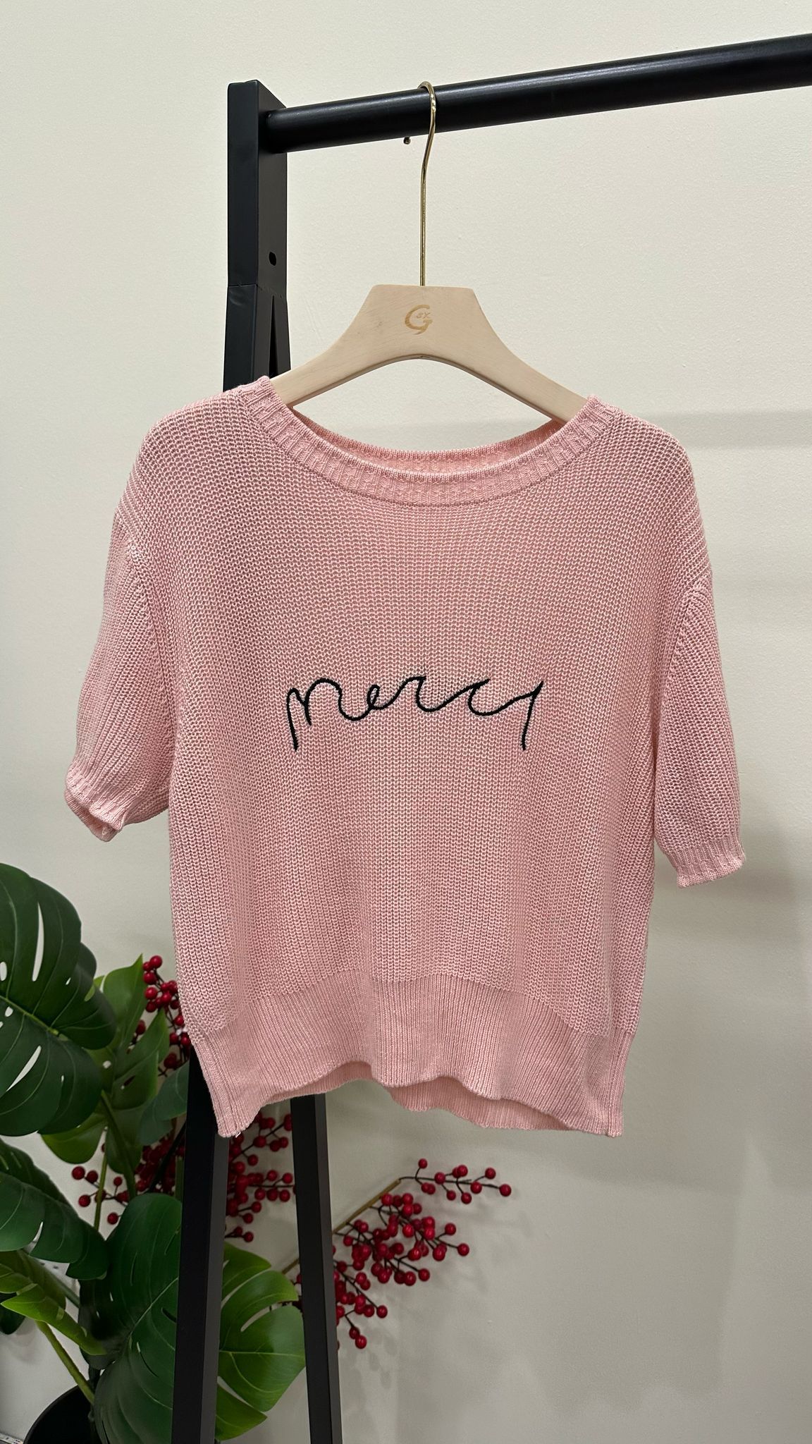 (D3728)Knitted Top