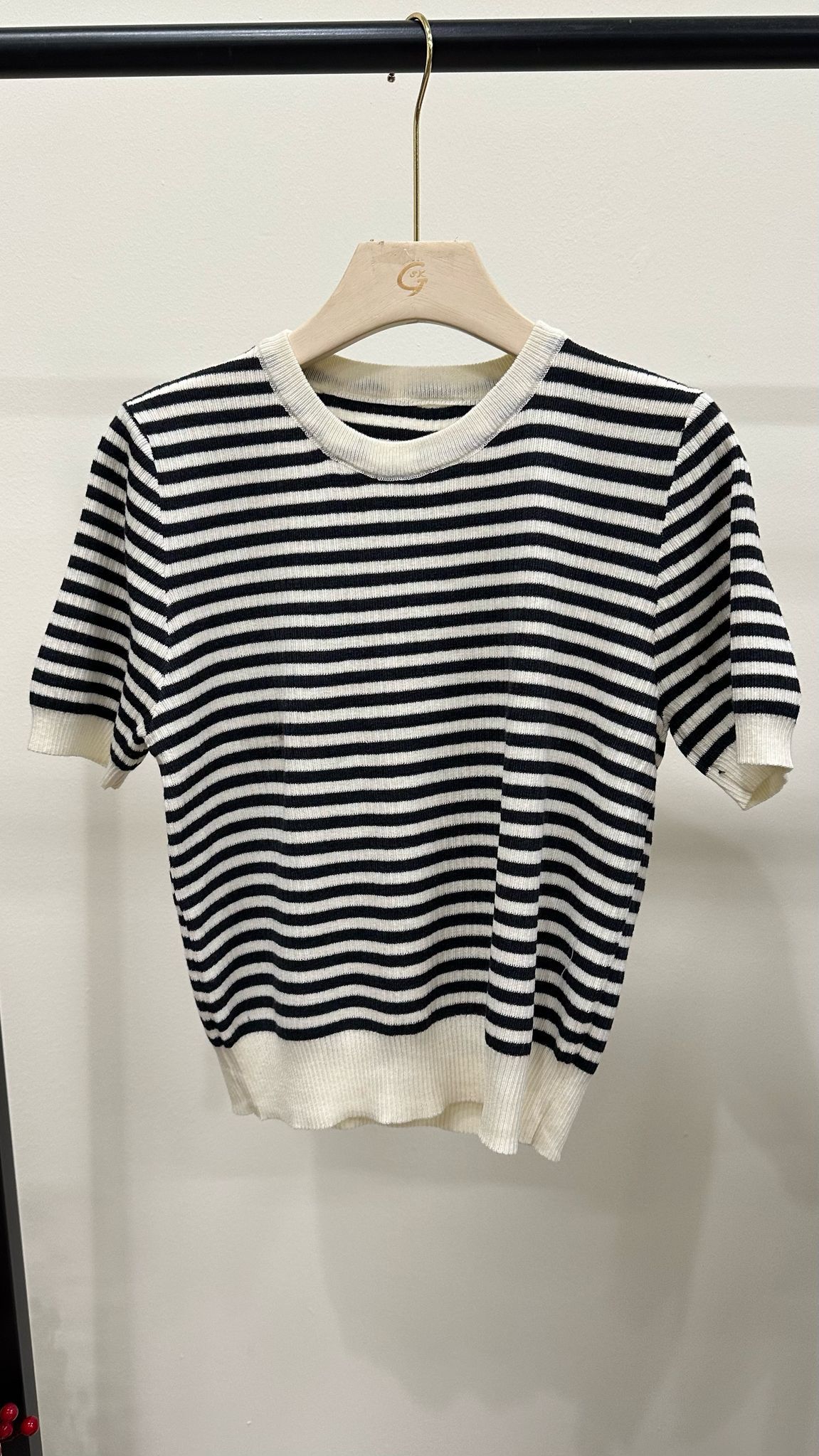(D3743)Striped Top