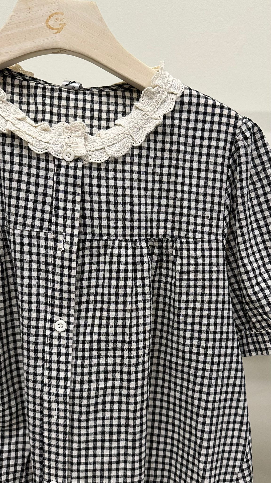 (D3792)Checkered Top