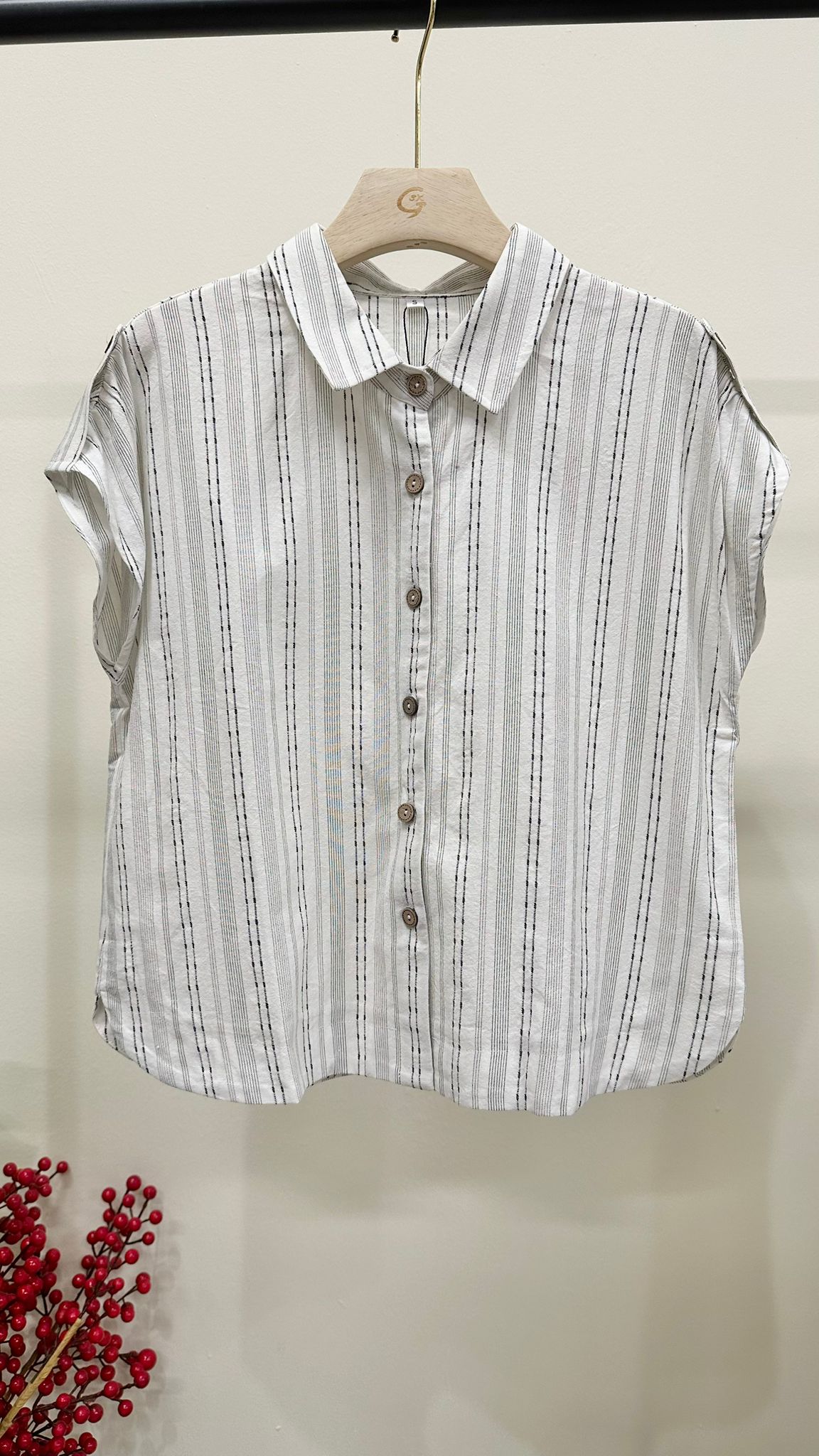 (D3798)Striped Top