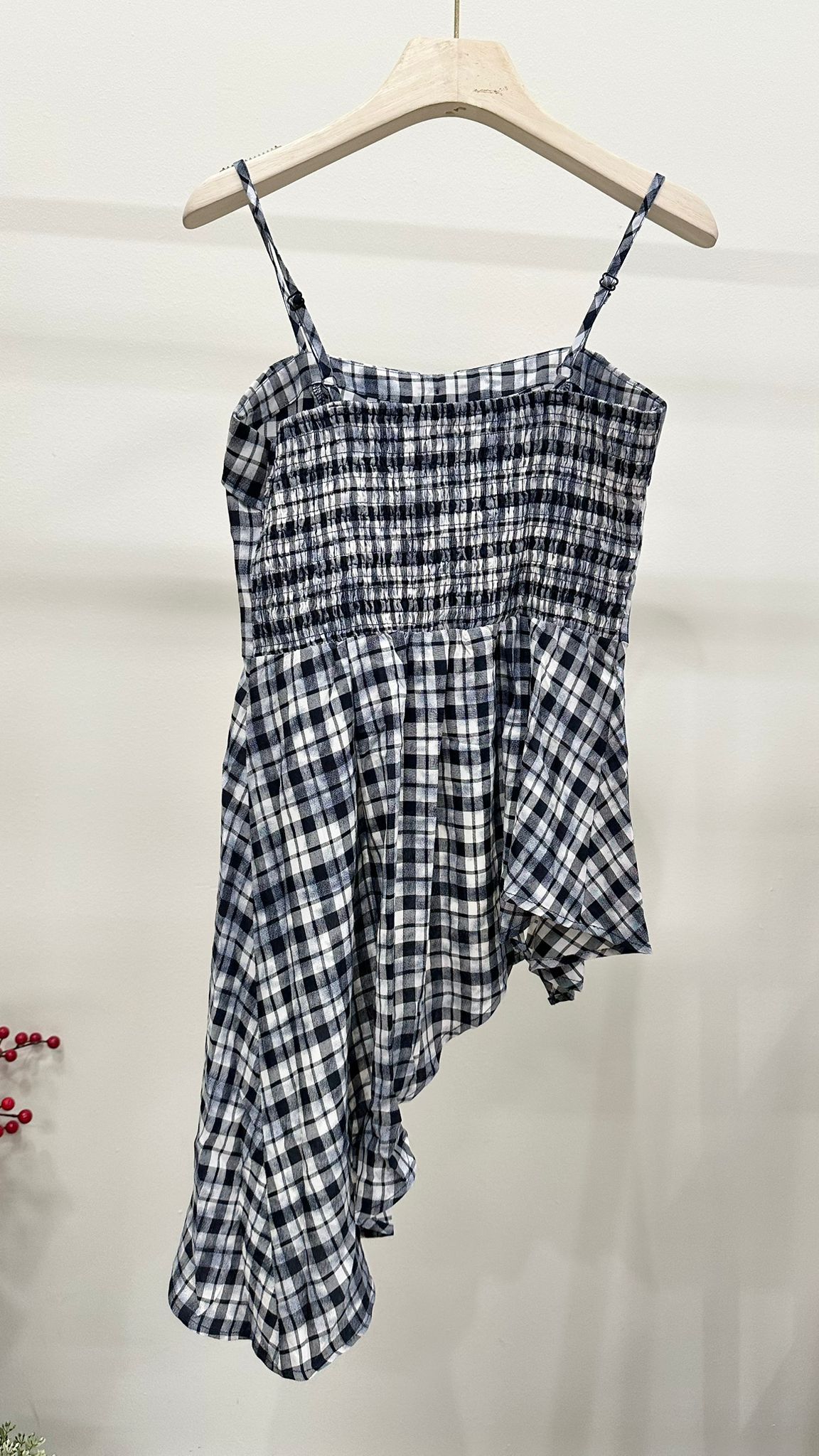 (D3830)Checkered Top