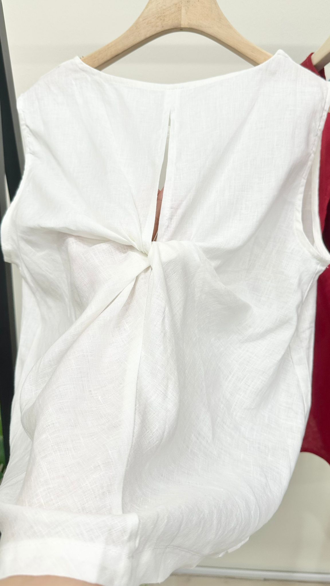 (D3876)Linen Top