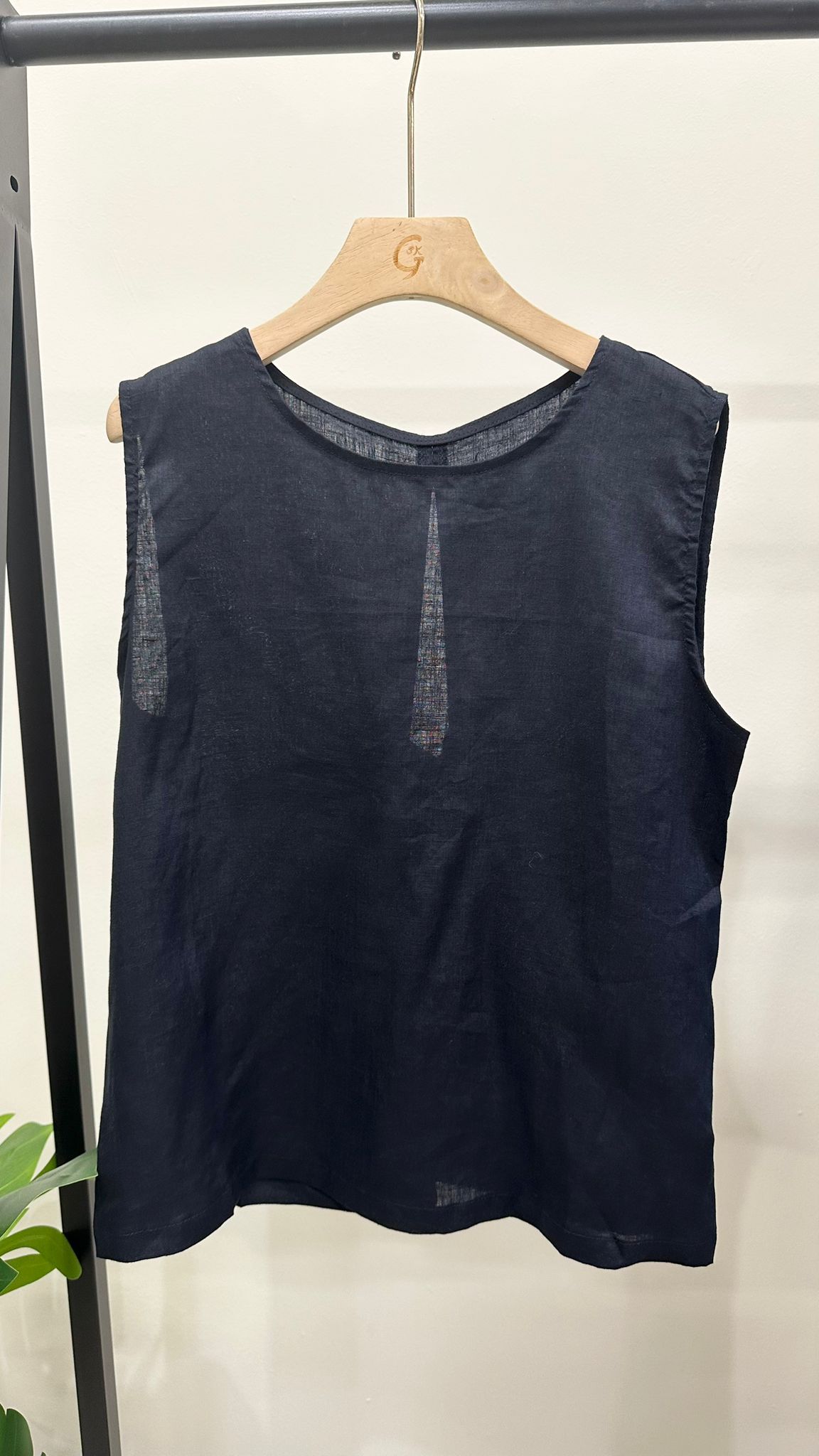 (D3876)Linen Top