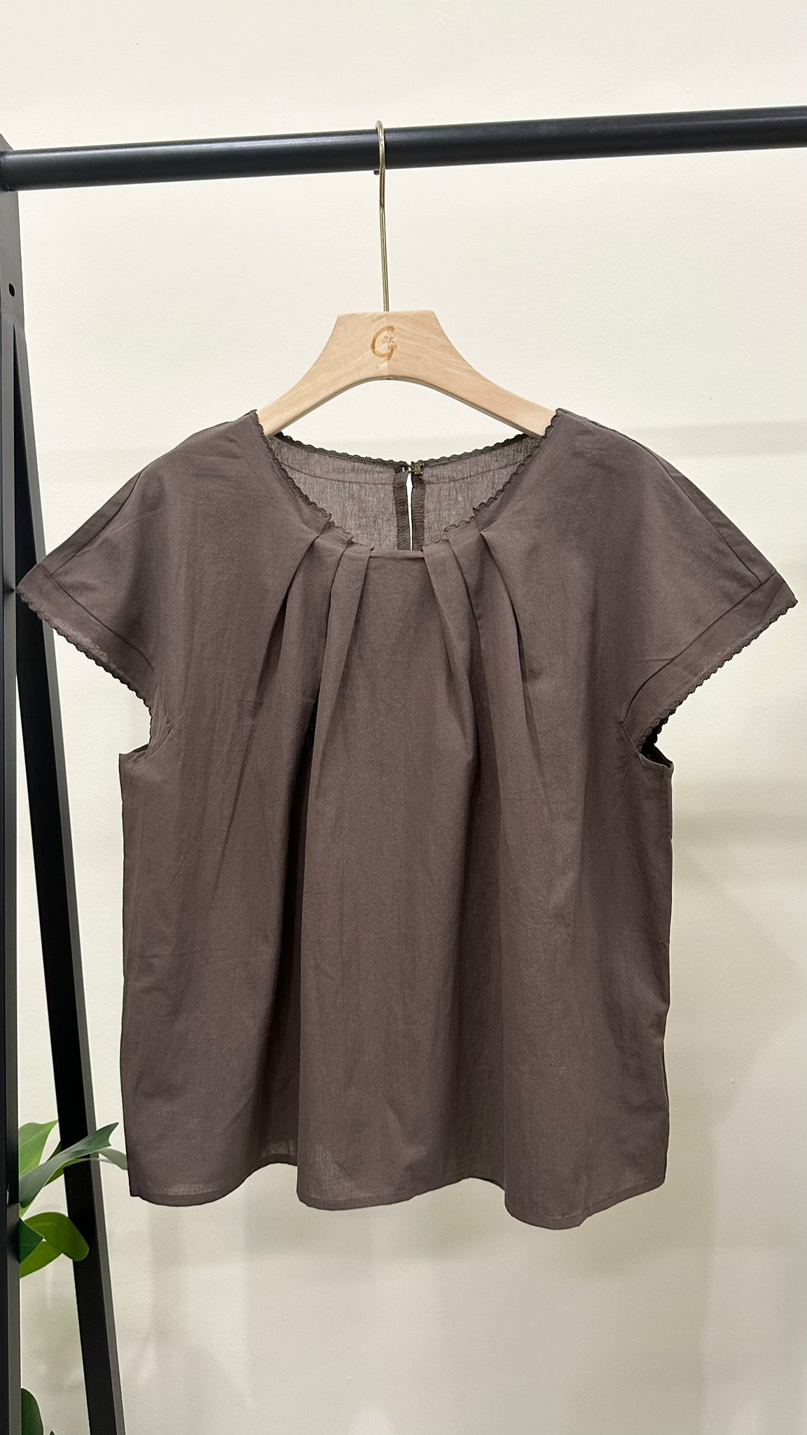 (D3882)Linen Top