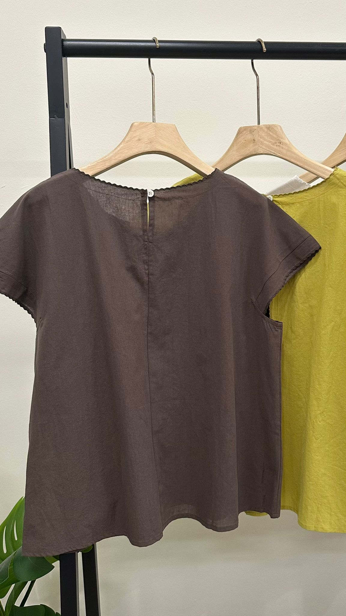 (D3882)Linen Top