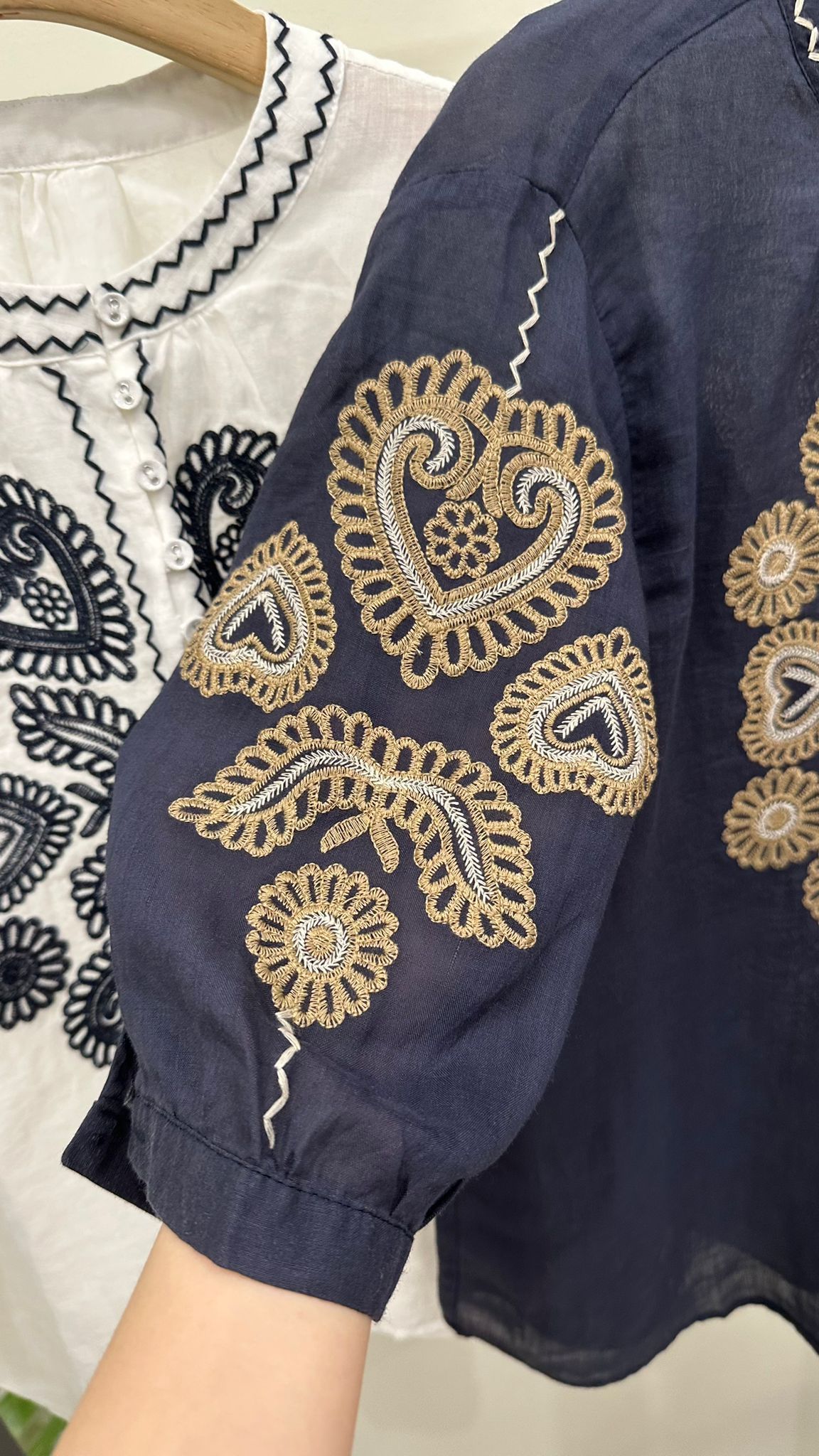 (D3894)Linen Top