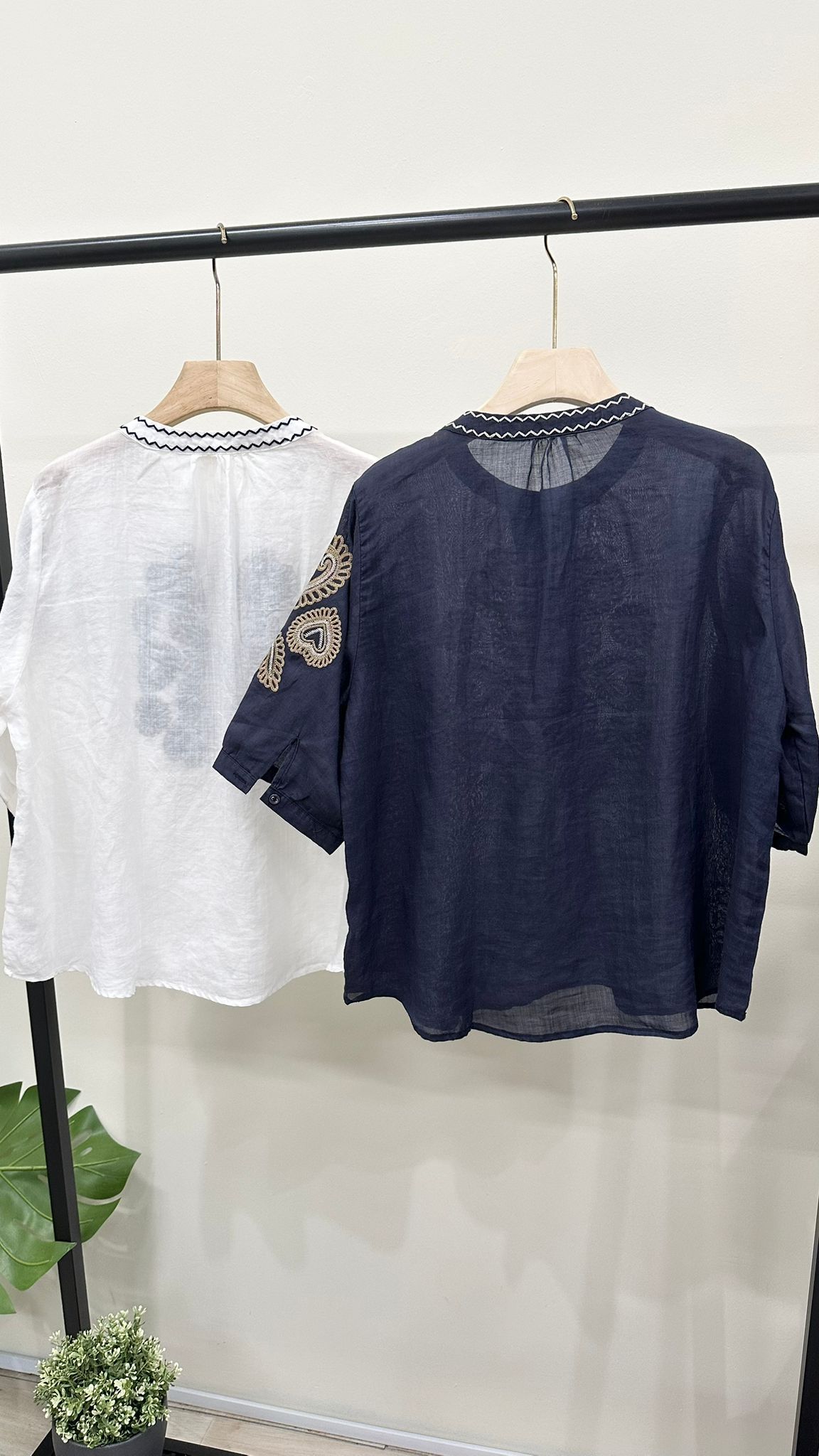 (D3894)Linen Top