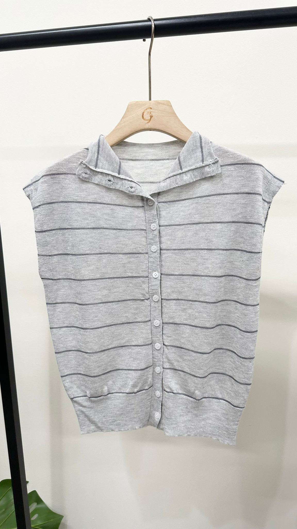 (D3900)Knitted Top