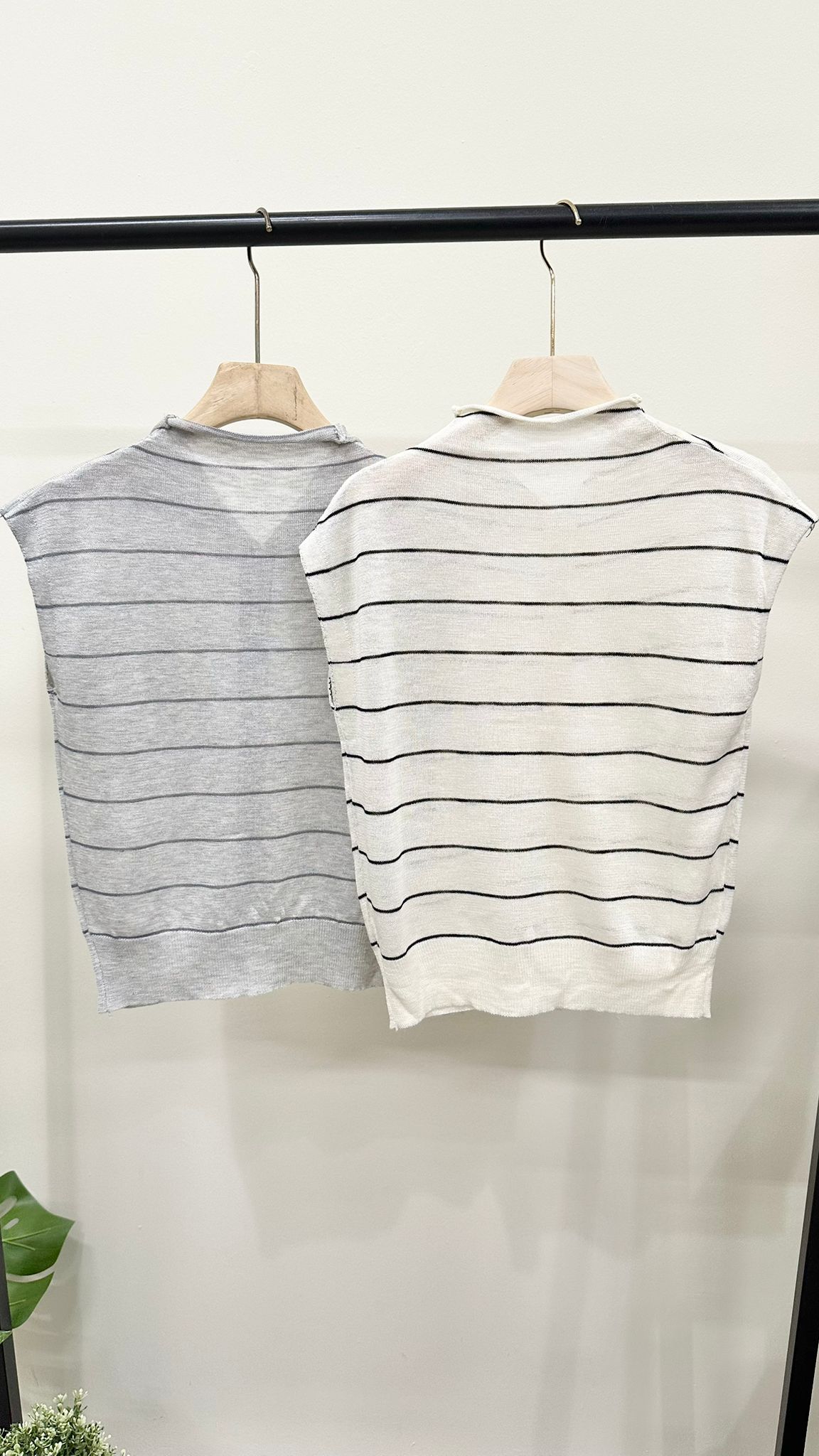 (D3900)Knitted Top