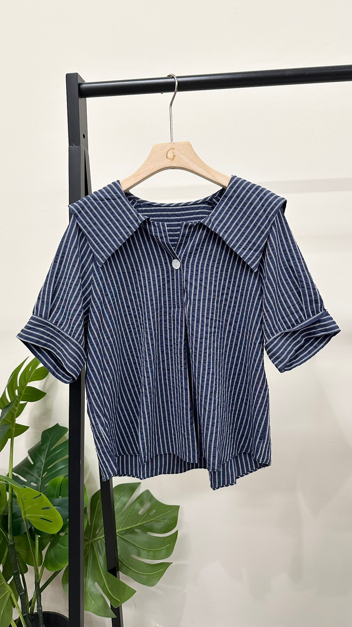 (D3906)Striped Top